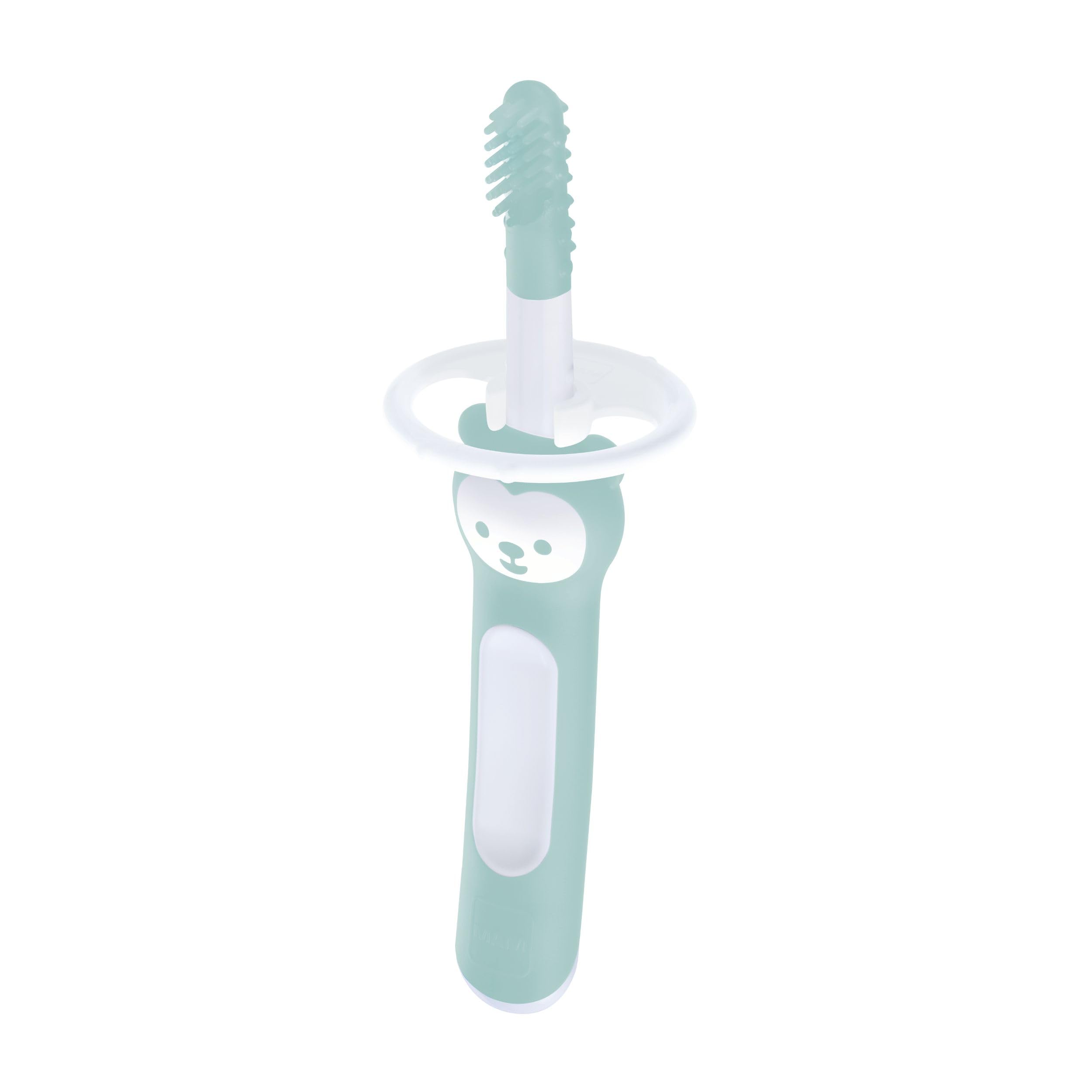 mam-massaging-brush-spazzolino-denti-bambini-3-mesi-setole-morbide-in-tpe-anello image 1