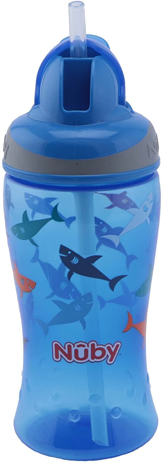 nuby-flip-it-bicchiere-con-cannuccia-per-bambini-12-mesi-360-ml-valvola-antigocc image 4