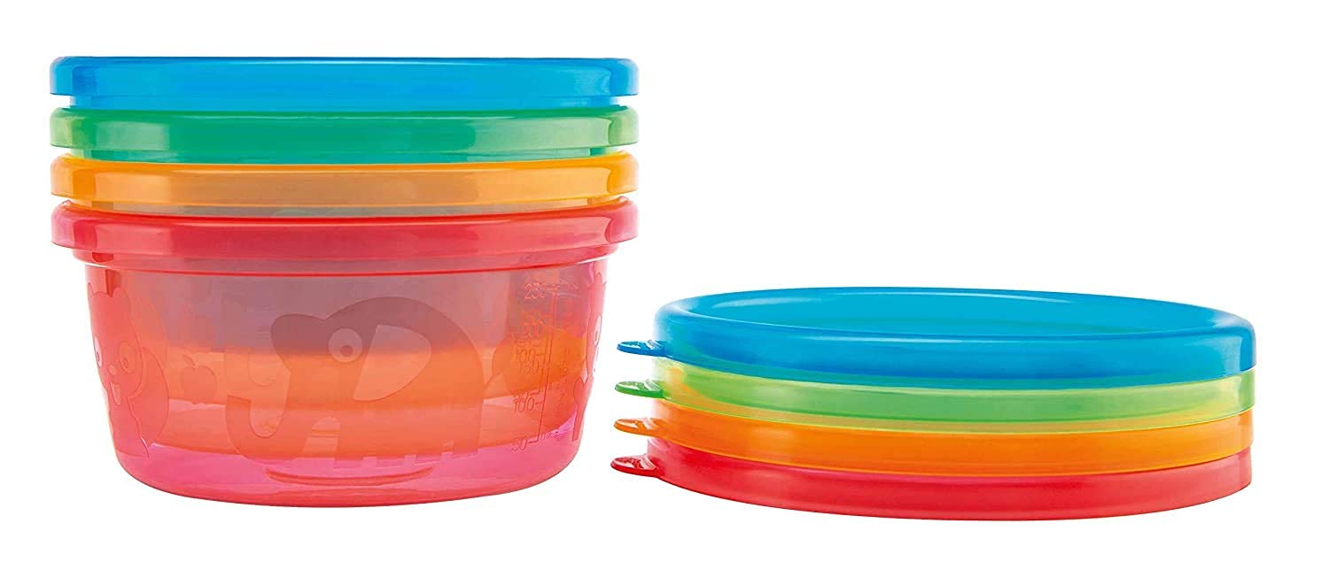 nuby-lunchset-set-pasto-completo-4-pots-300-ml-4-coperchi-2-cucchiai-termosensib image 2