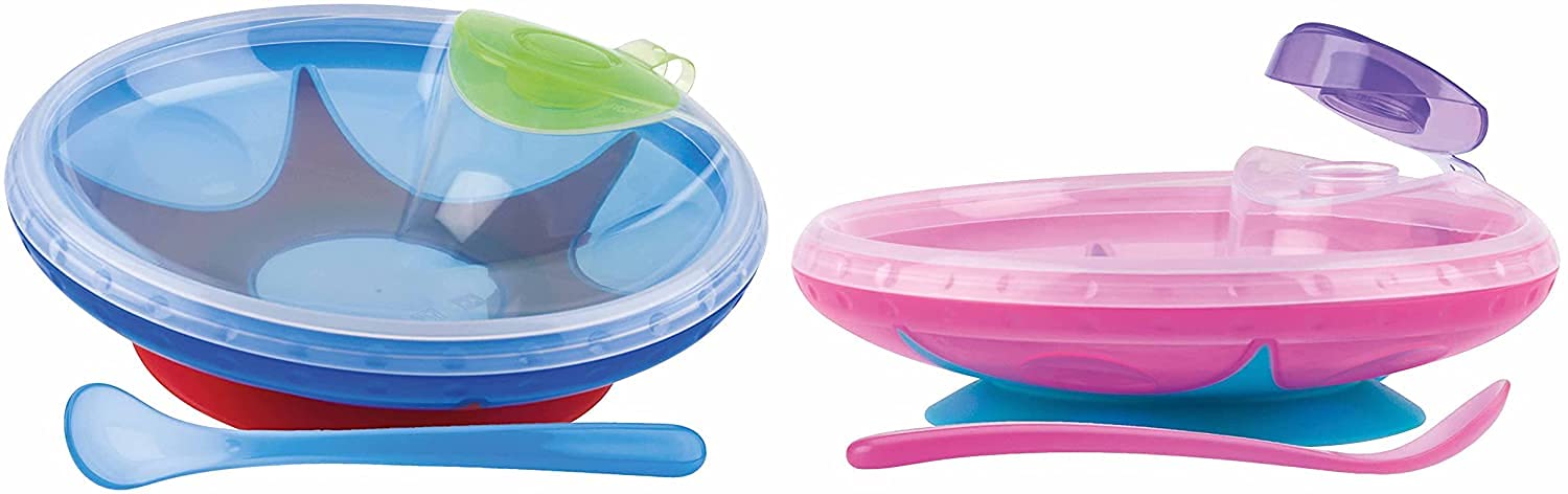 nuby-pappacalda-piattino-termico-con-cucchiaino-doppio-scomparto-che-mantiene-ca image 3
