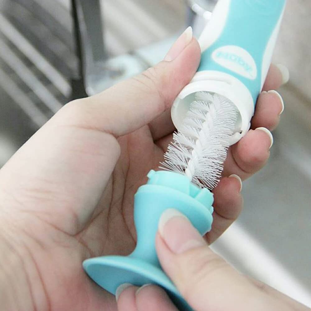 nuby-5524-scovolino-2-in-1-per-biberon-tettarelle-e-succhietti-con-ventosa-e-pen image 5