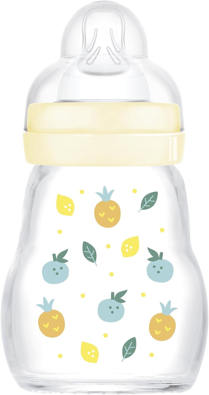 mam-feel-good-biberon-in-vetro-170-ml-con-tettarella-misura-1-neutro image 1