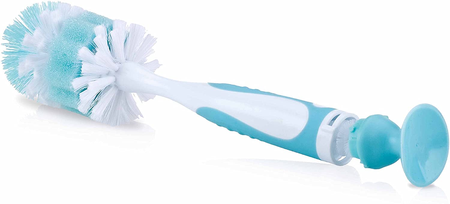 nuby-5524-scovolino-2-in-1-per-biberon-tettarelle-e-succhietti-con-ventosa-e-pen image 2
