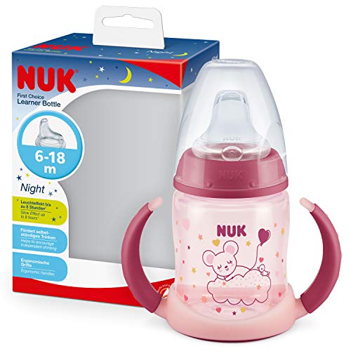 nuk-first-choice-bevimpara-learning-cup-night-rosa-150-ml-6-18-mesi-effetto-glow image 8