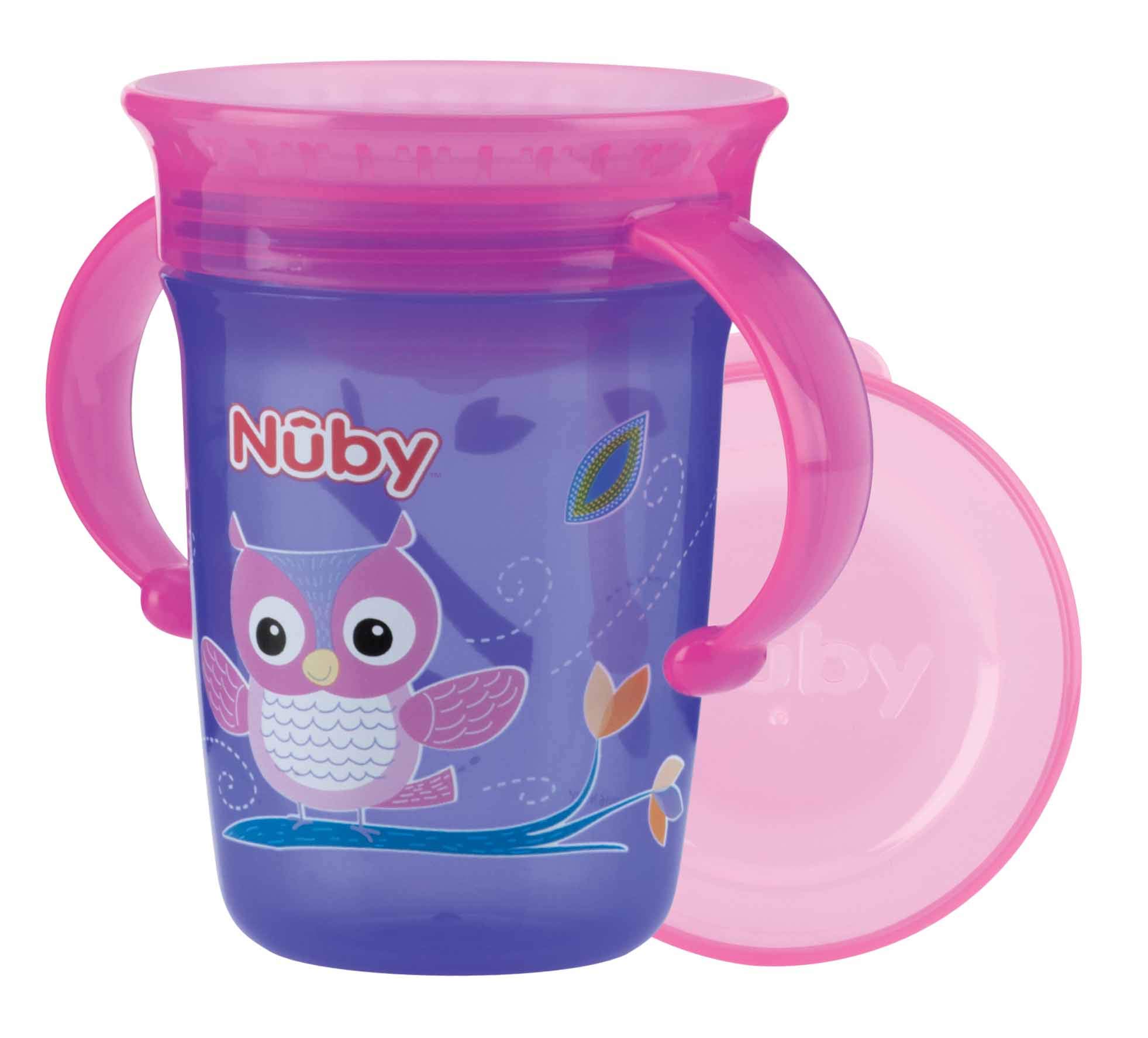 nuby-tazza-wonder-360-con-manici-verde-240-ml-bicchiere-evolutivo-antigoccia-dai image 7