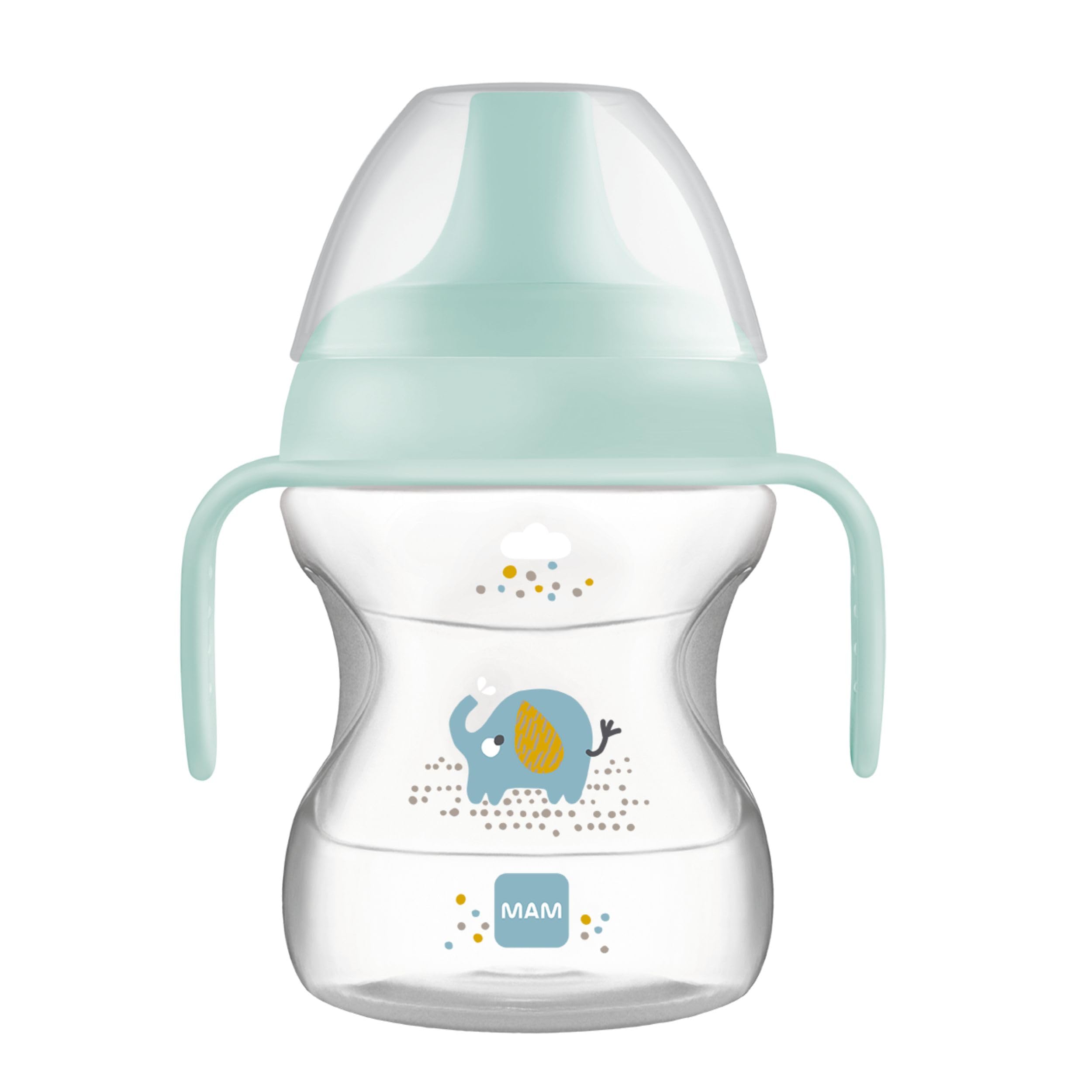 mam-learn-to-drink-cup-tazza-bambini-190-ml-6-mesi-beccuccio-morbido-anti-goccia image 1