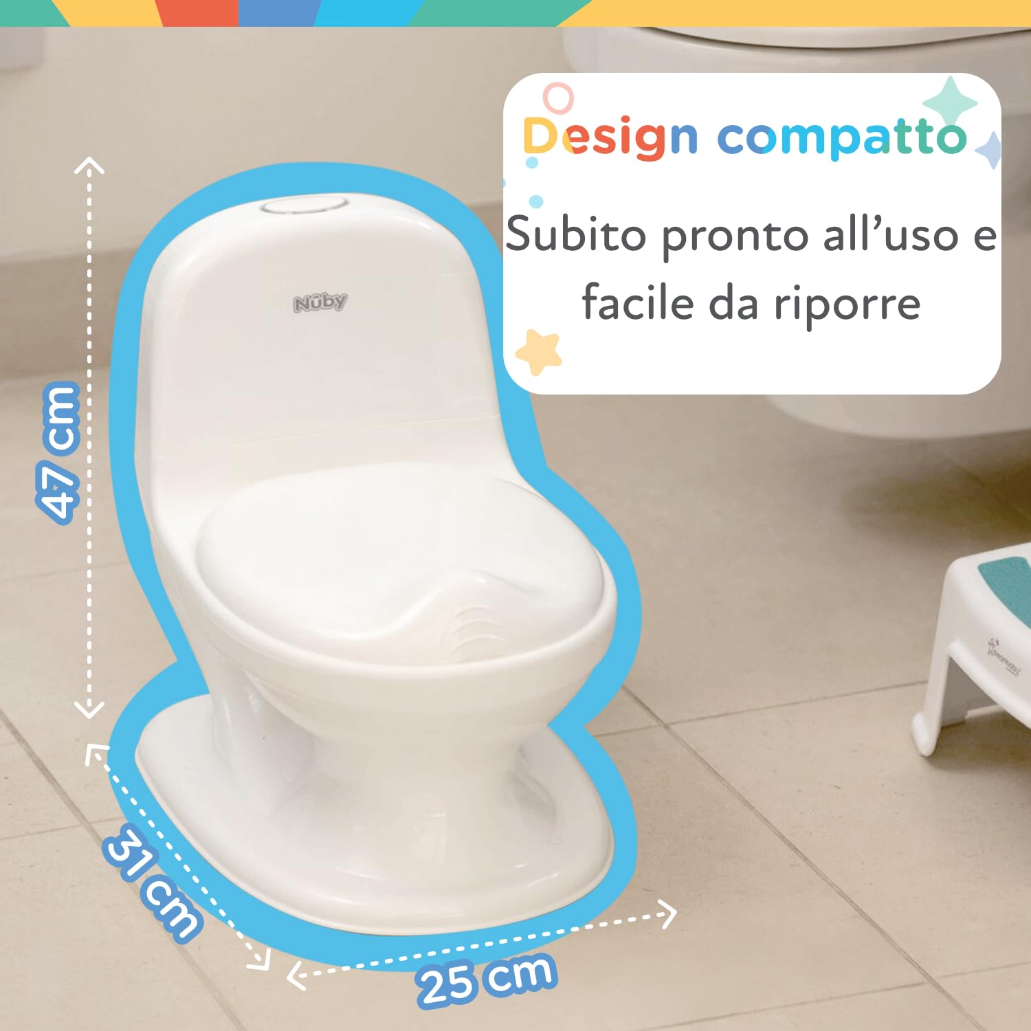 nuby-my-real-potty-vasino-bambini-portatile-con-rumore-di-scarico-e-tavoletta-ri image 5