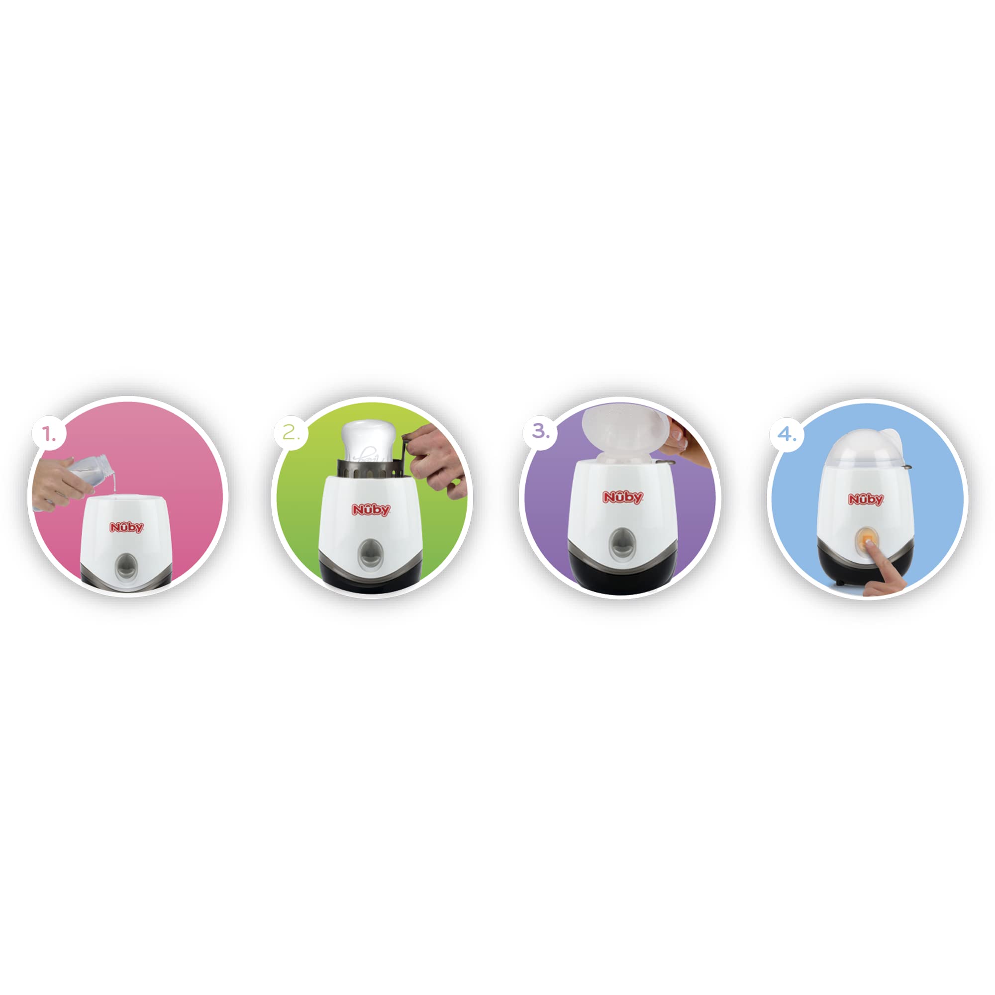 nuby-sterilizzatore-scaldabiberon-one-touch-3-in-1-funzione-un-tocco-con-spia-di image 5