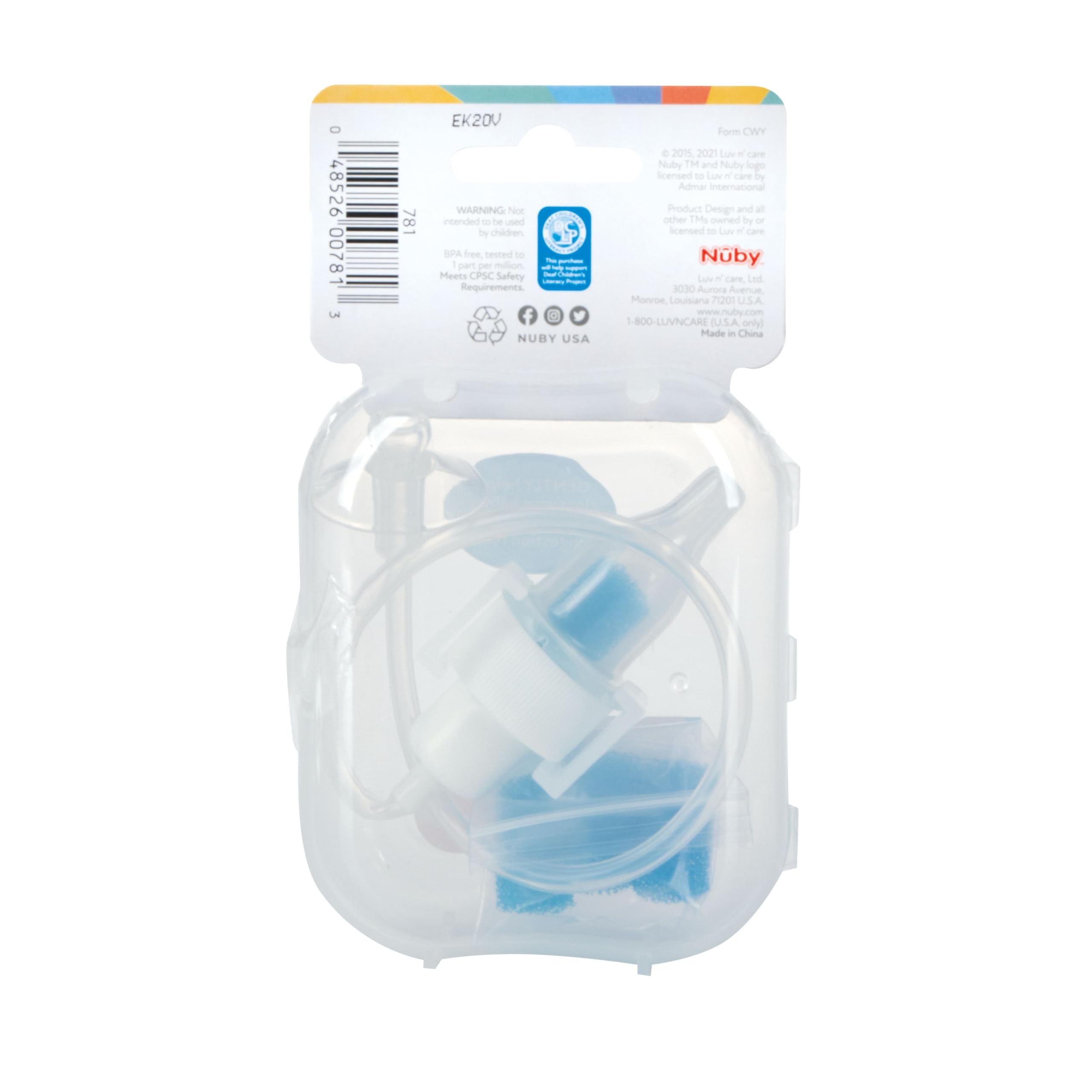 nuby-aspiratore-nasale-manuale-per-neonati-e-bambini-0m-con-4-filtri-lavabili-e- image 2