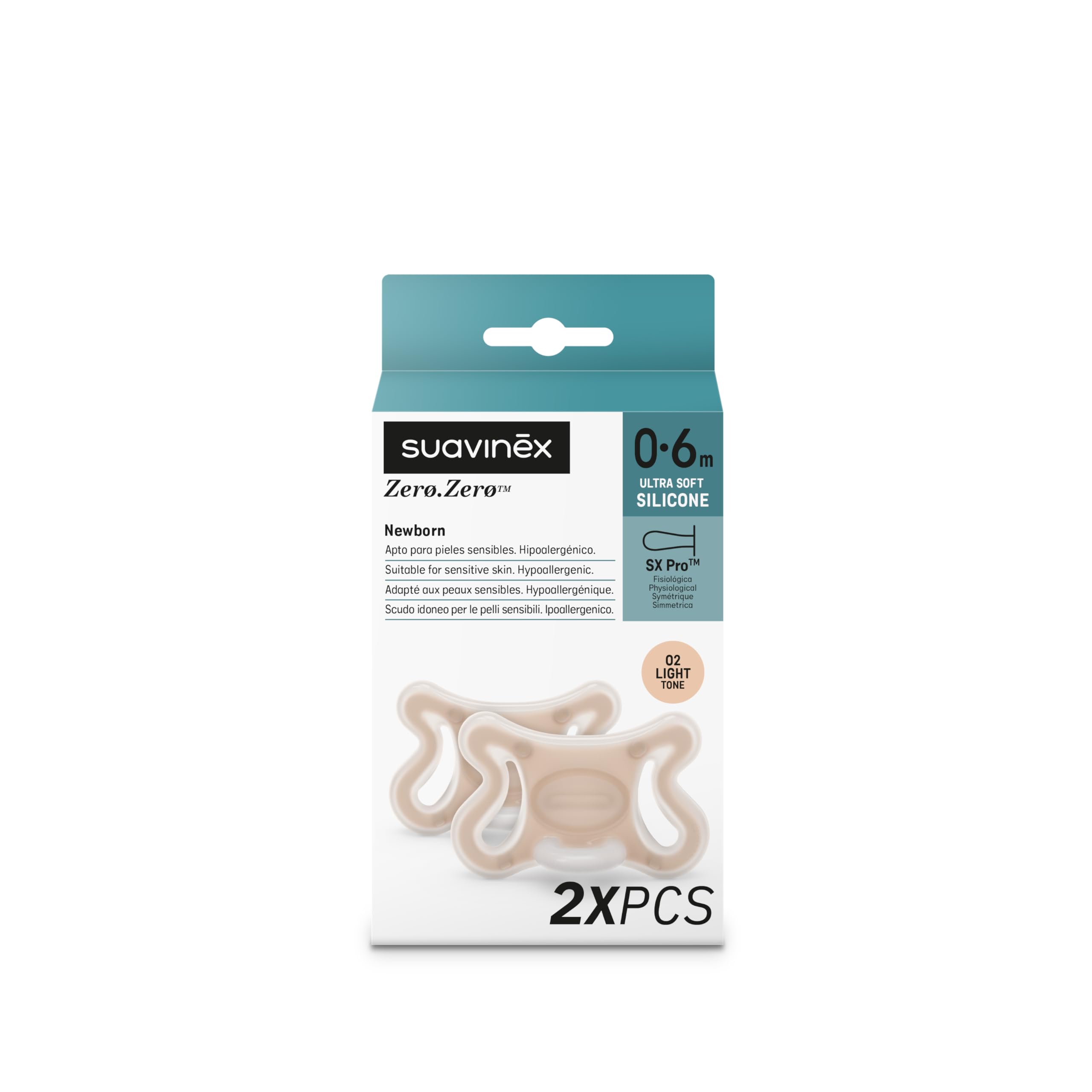 suavinex-zero-zero-ciuccio-neonato-con-tettarella-fisiologica-sx-pro-silicone-0- image 2