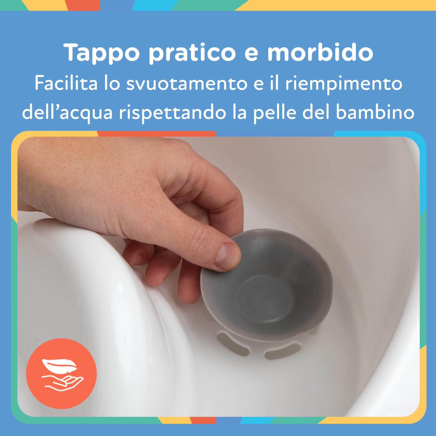 nuby-vaschetta-bagnetto-neonato-con-supporto-testa-e-base-antiscivolo-bianca-e-g image 6