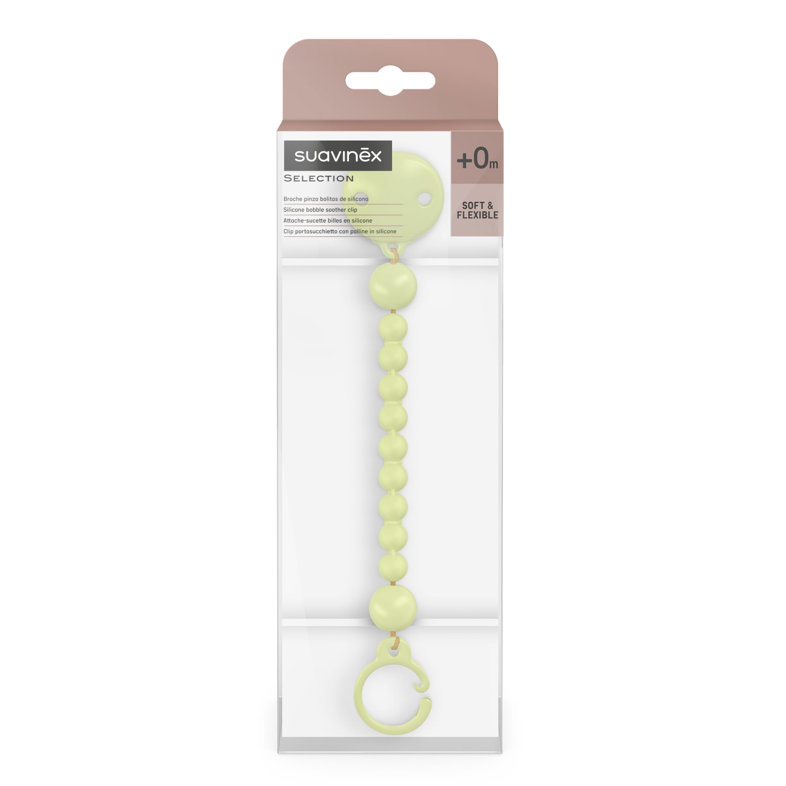 suavinex-clip-porta-ciuccio-in-silicone-monoblocco-color-essence-spilla-catenell image 2