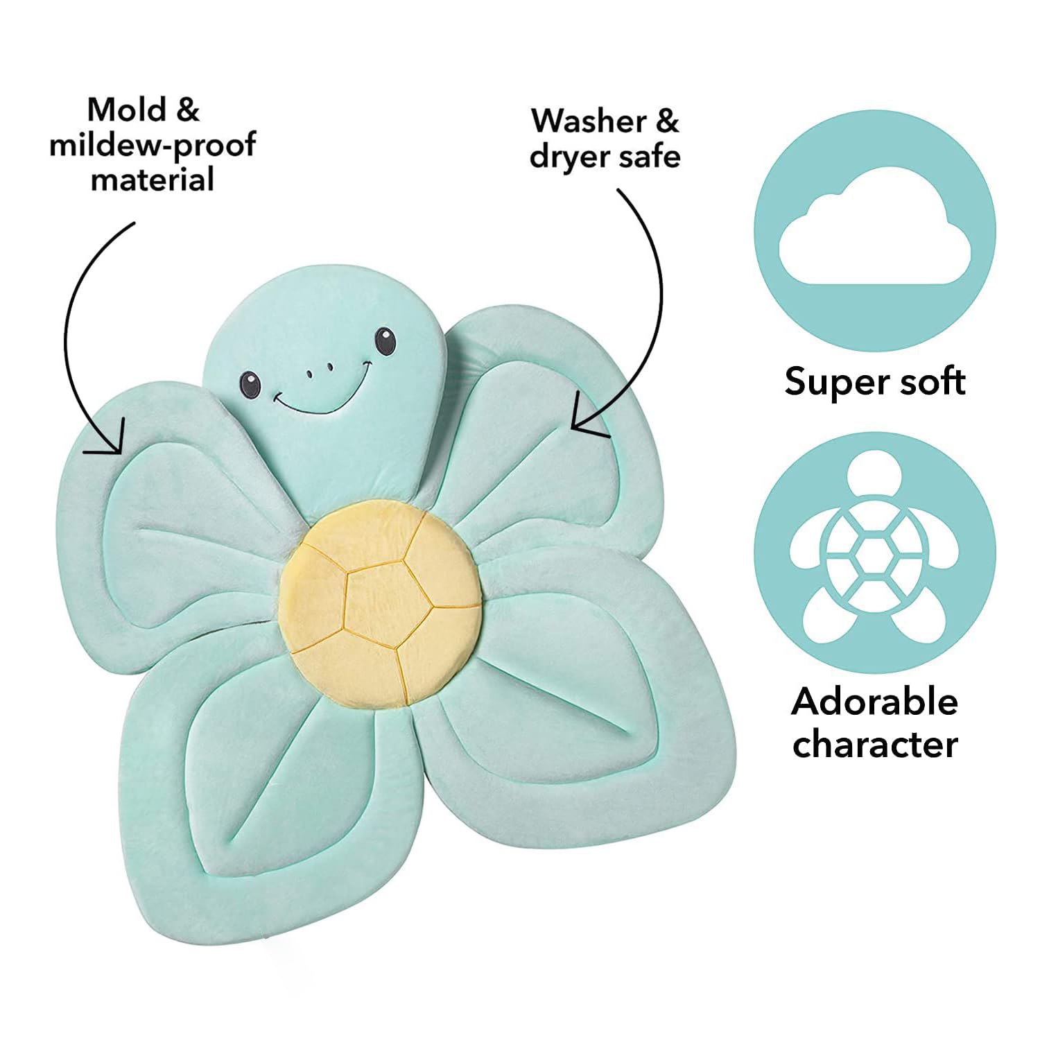 nuby-dr-talbot-s-cuscino-da-bagno-a-forma-di-tartaruga-per-beb-morbido-supporto- image 6