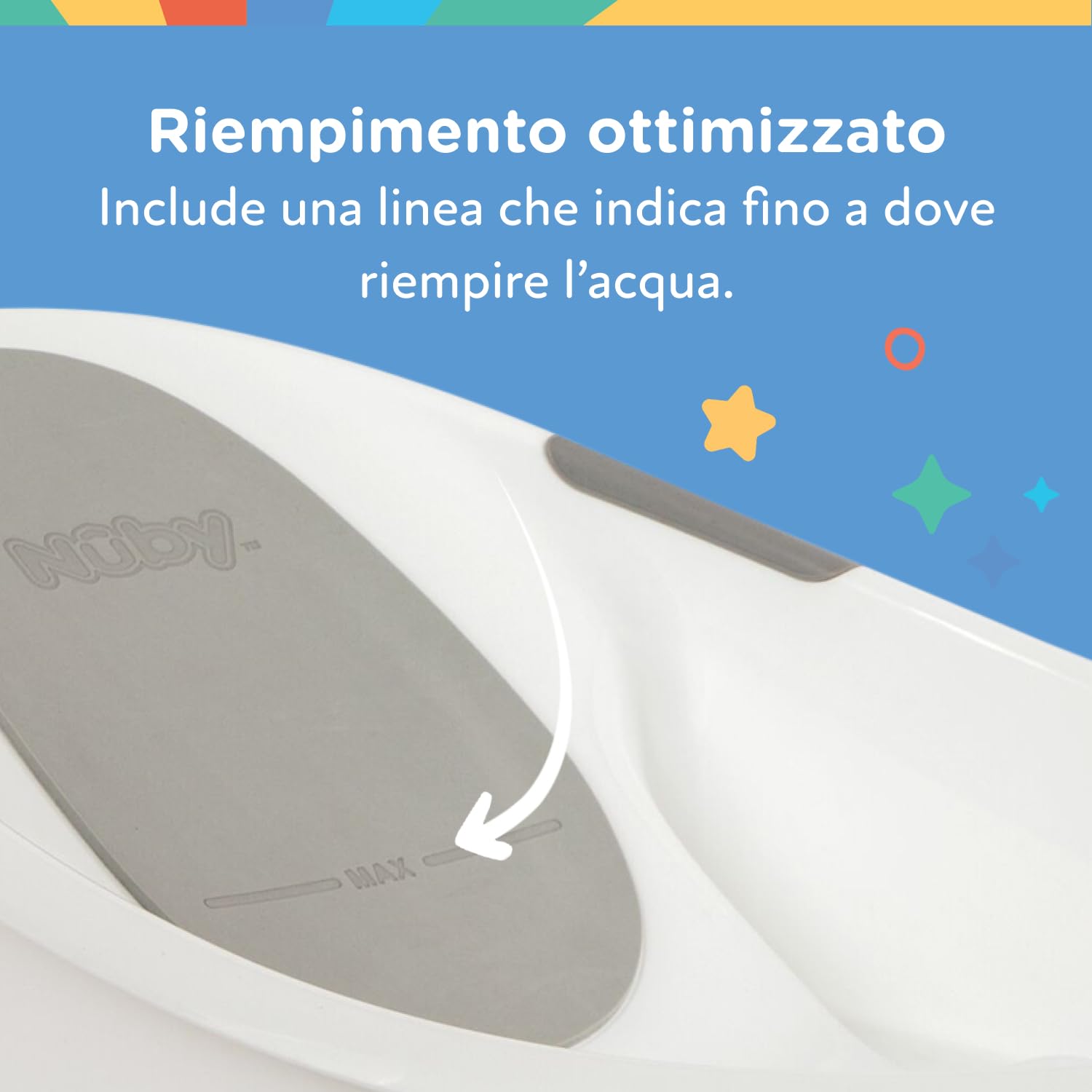 nuby-vaschetta-bagnetto-neonato-con-supporto-testa-e-base-antiscivolo-bianca-e-g image 7