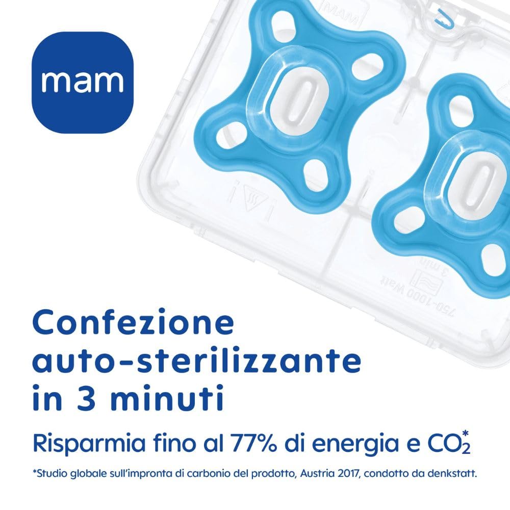 mam-comfort-succhietto-0-3-mesi-set-da-2-ciuccio-monopezzo-in-100-silicone-skins image 4
