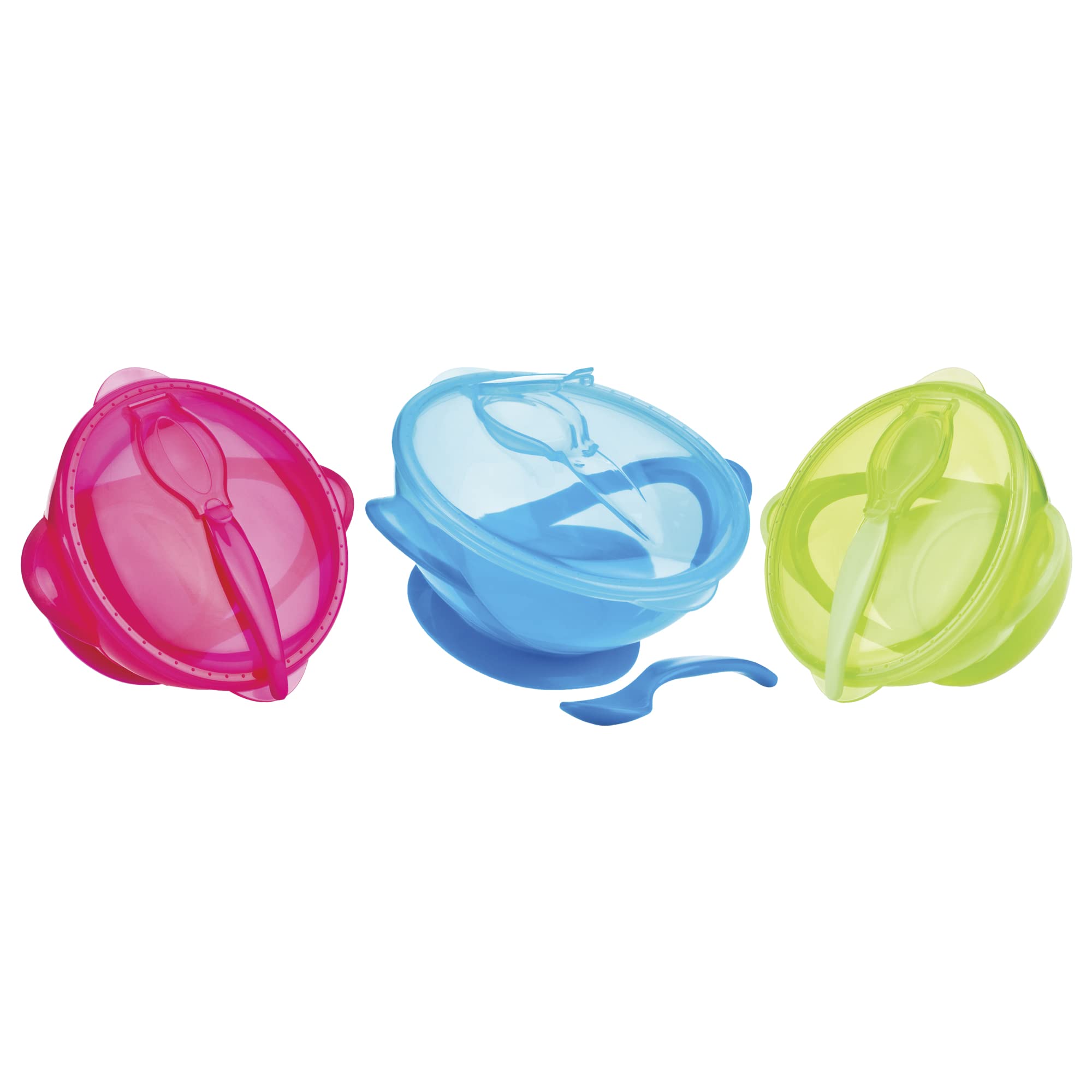 nuby-id5419-piatto-fondo-con-ventosa-coperchio-ermetico-e-cucchiaio-360-ml image 2