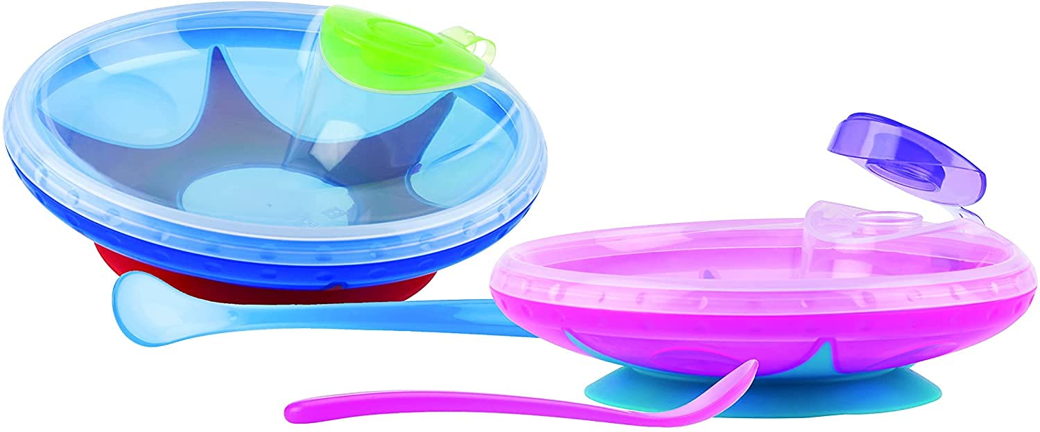 nuby-pappacalda-piattino-termico-con-cucchiaino-doppio-scomparto-che-mantiene-ca image 4