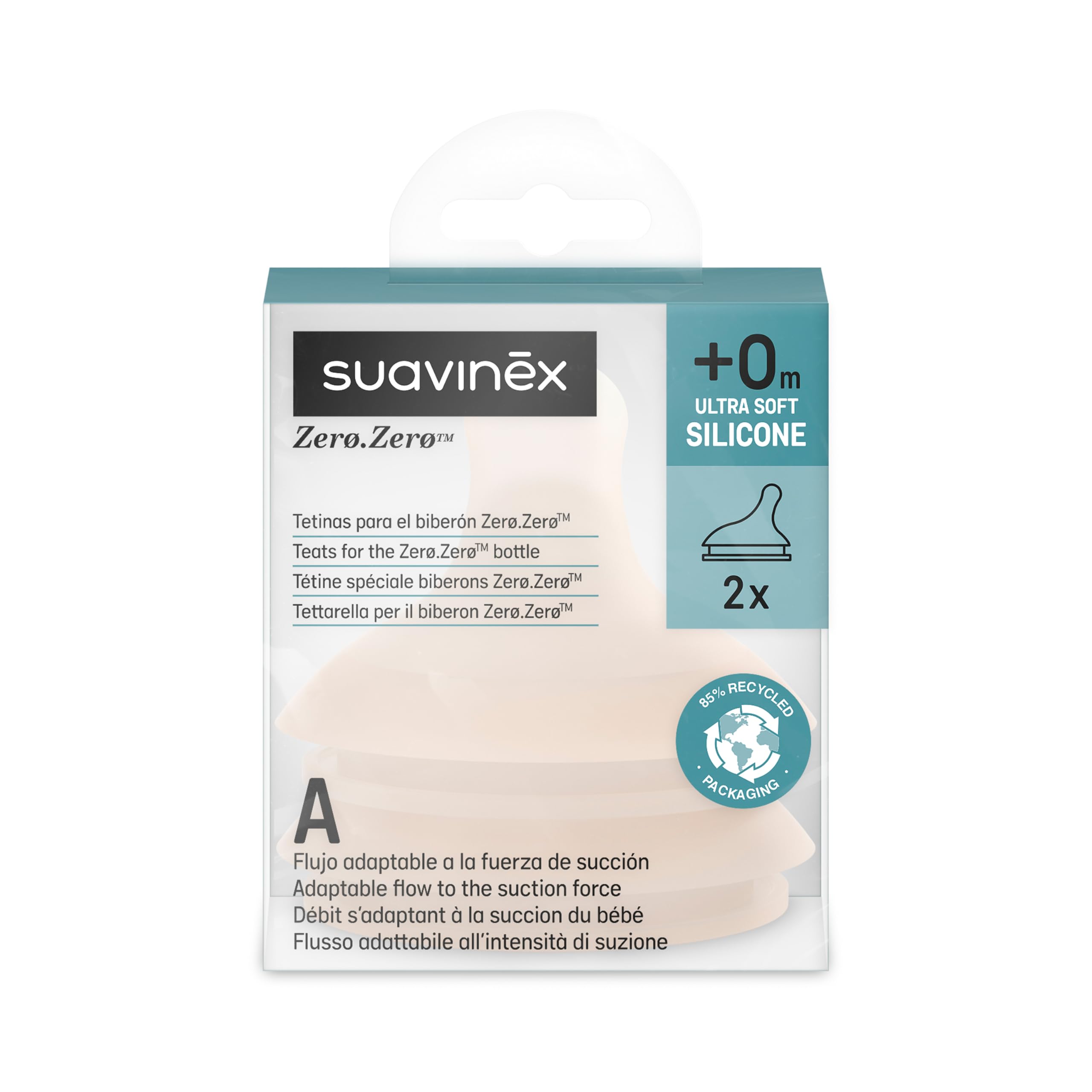 suavinex-zero-zero-tettarella-di-ricambio-anti-coliche-a-flusso-adattabile-a-per image 2