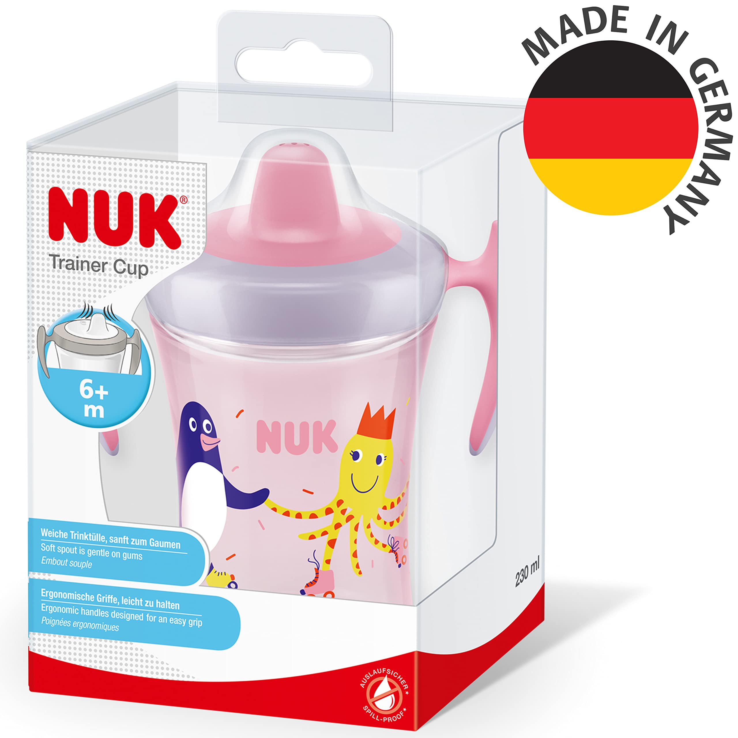 nuk-trainer-cup-230-ml-bicchiere-antigoccia-con-beccuccio-morbido-6-mesi-senza-b image 7