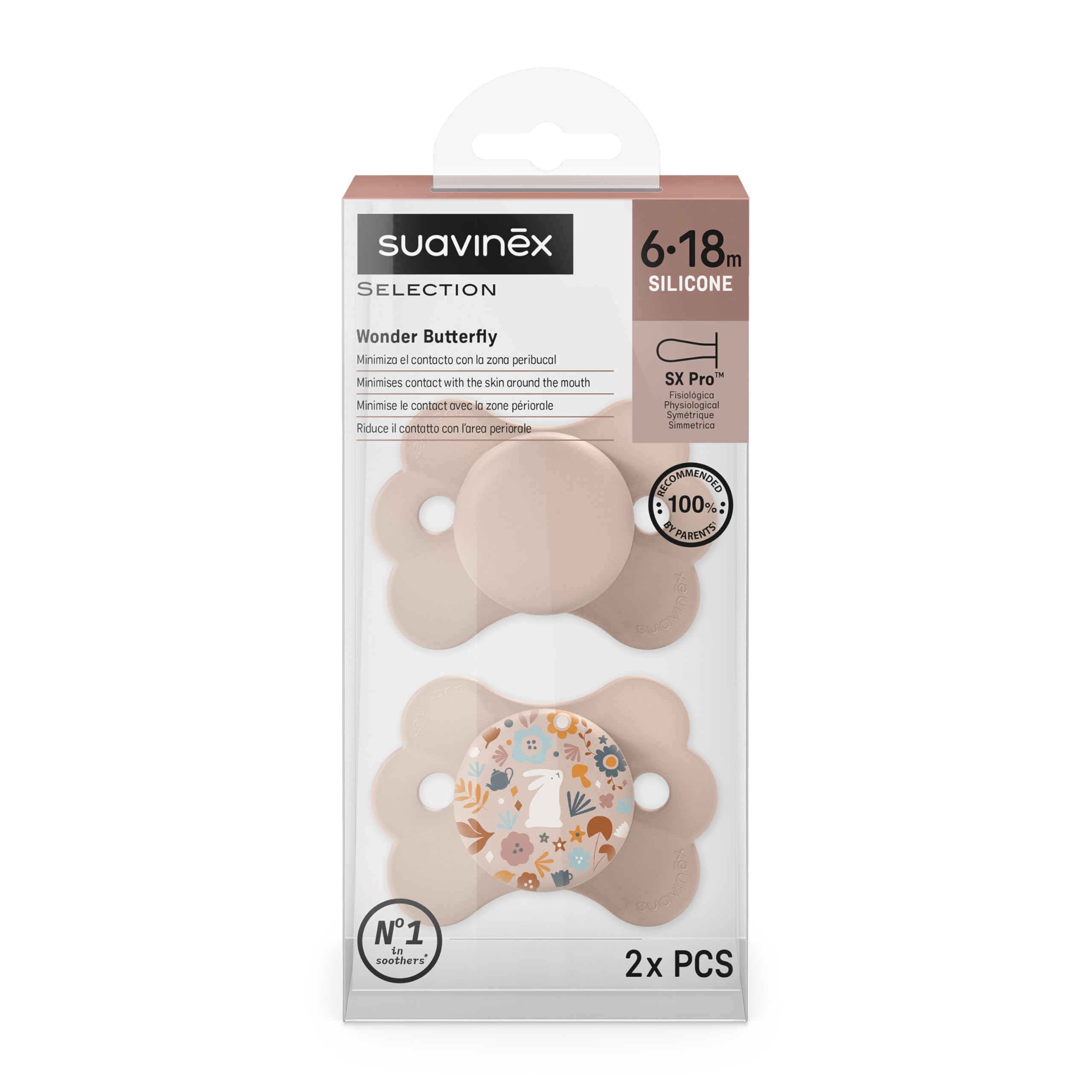suavinex-wonderland-ciuccio-con-tettarella-simmetrica-in-silicone-sx-pro-piatta- image 4