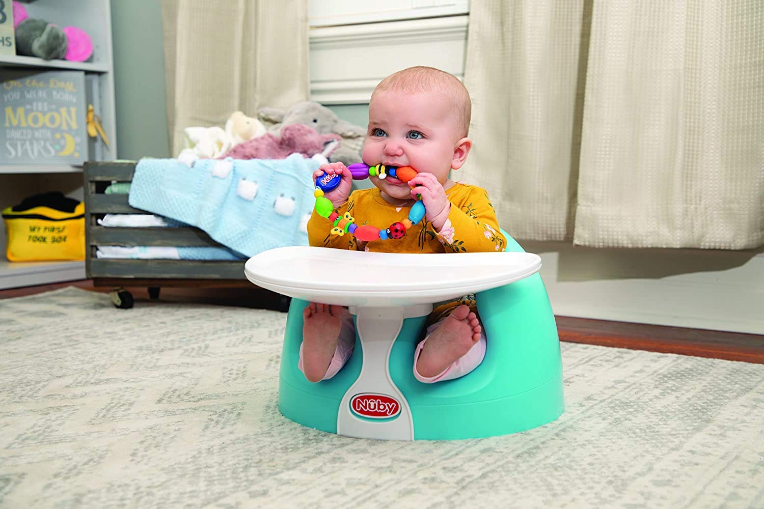 nuby-my-baby-seat-vassoio-per-seggiolina-da-terra-montaggio-facile-lavabile-bian image 2