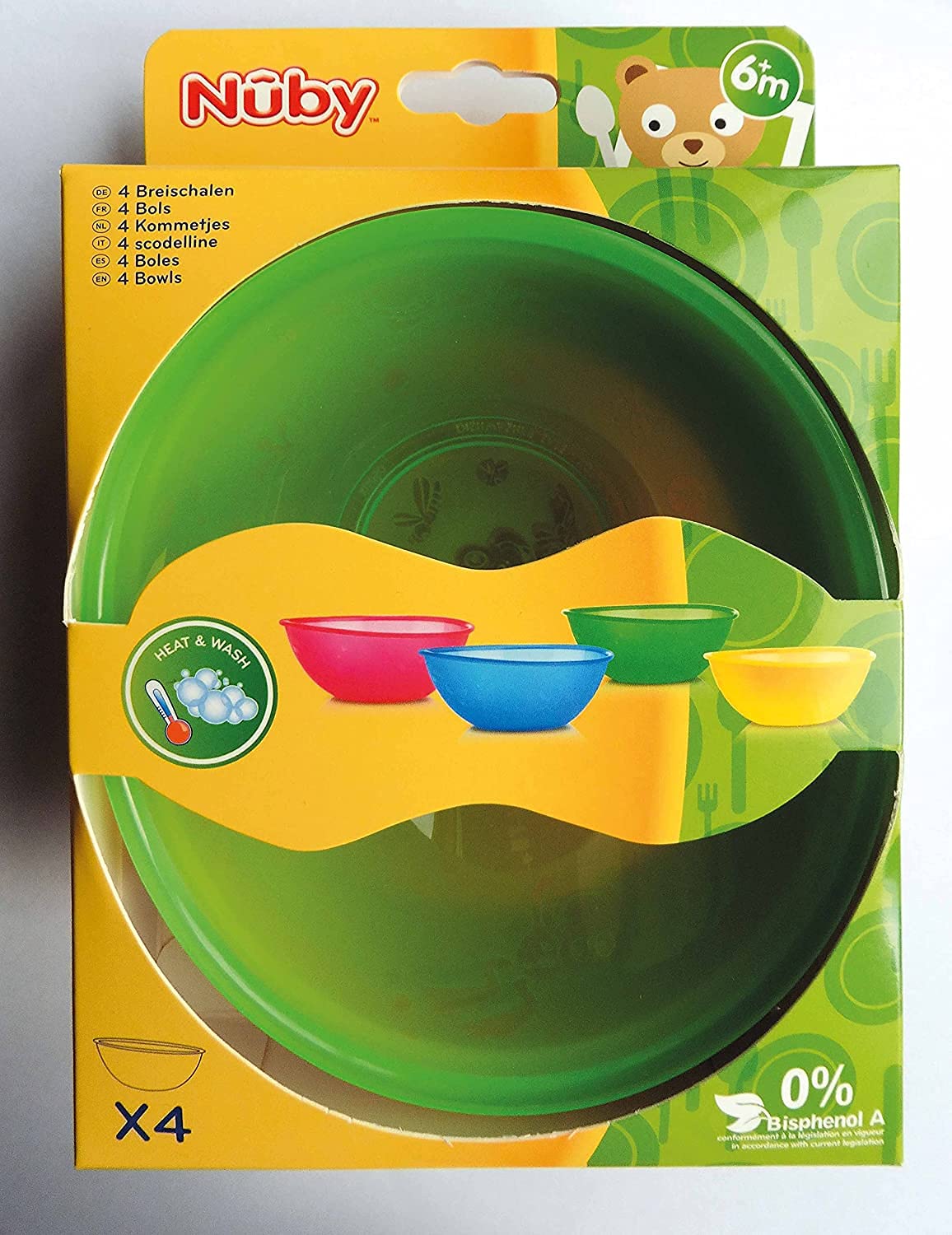 nuby-scodella-in-polipropilene-set-da-4-ciotole-per-alimentazione-bambini-da-9-m image 7