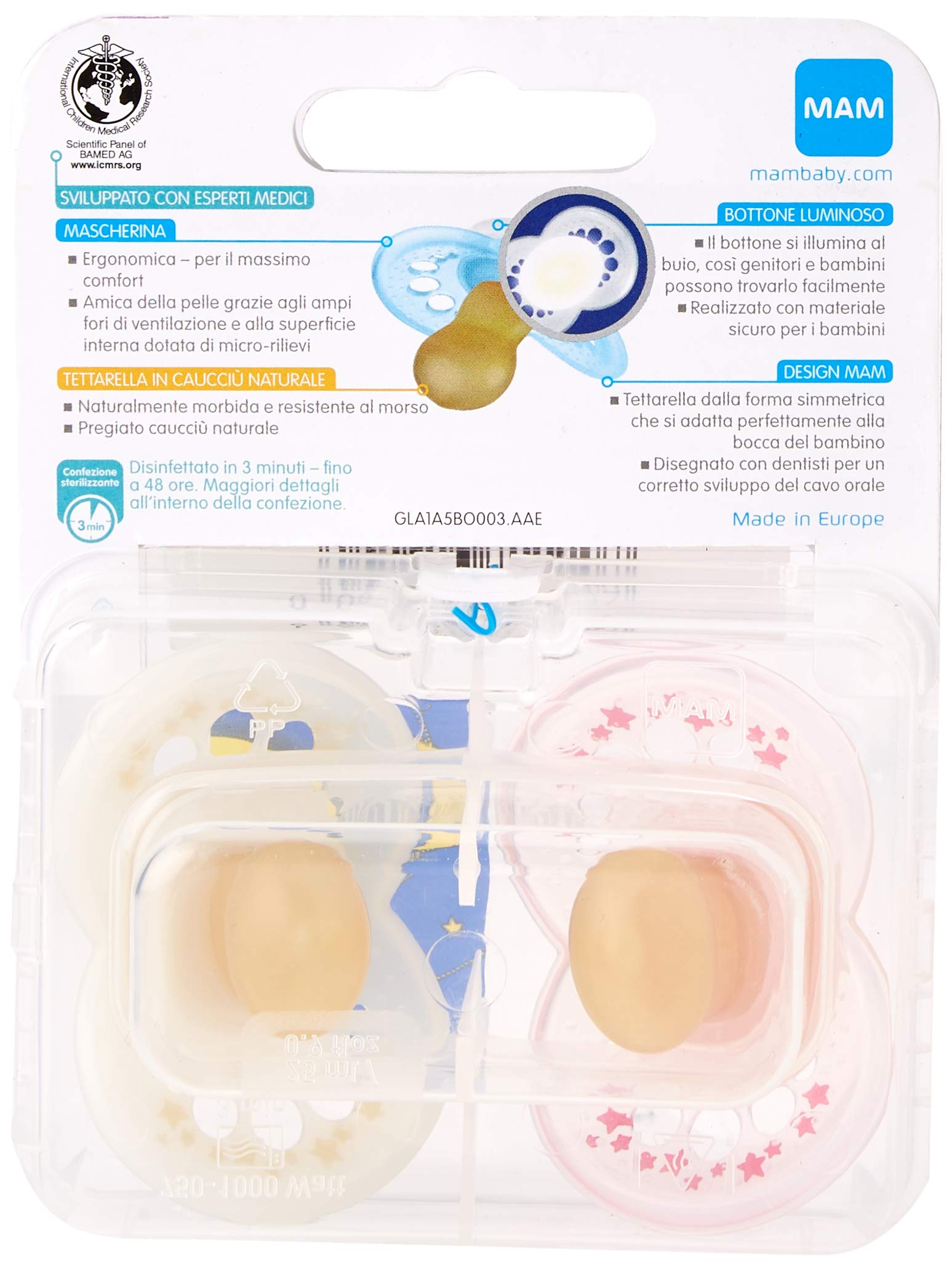 mam-original-night-ciucci-luminosi-6-mesi-set-da-2-succhietti-con-tettarella-sim image 4