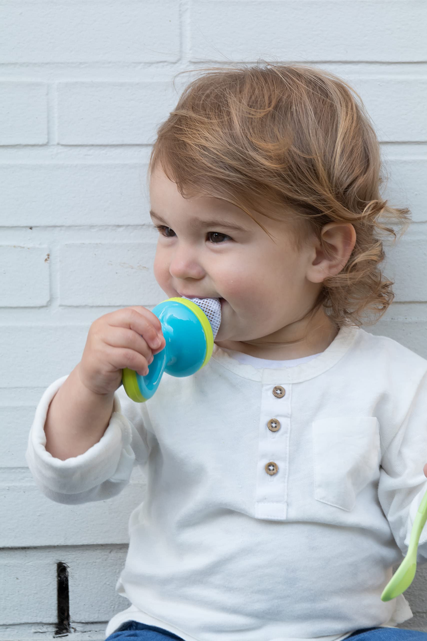 nuby-nibbler-slim-svezzamento-con-retina-e-cappuccio-aqua-6m-doppia-chiusura-di- image 4