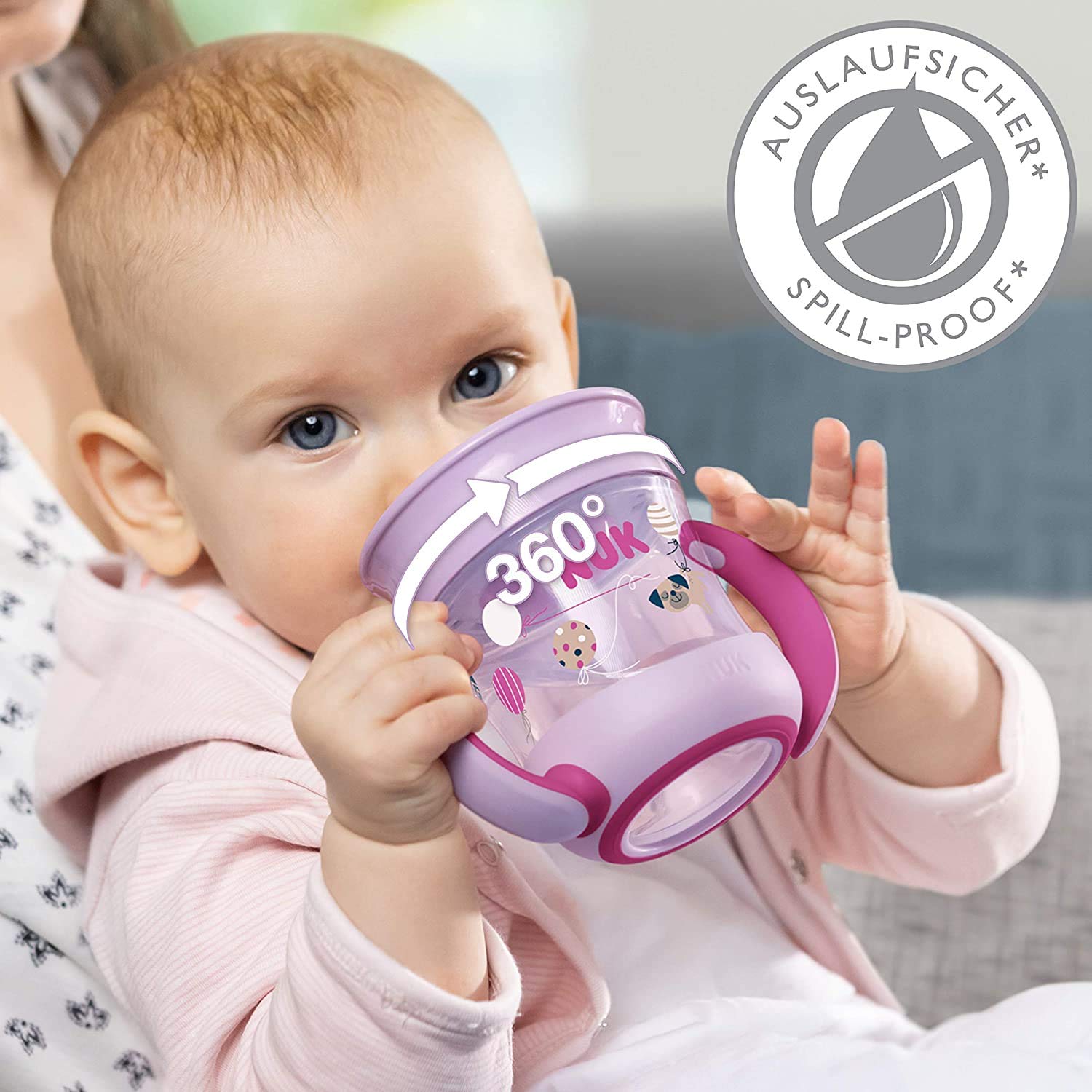 nuk-mini-magic-cup-160-ml-bicchiere-salvagoccia-a-bordo-360-blu image 3