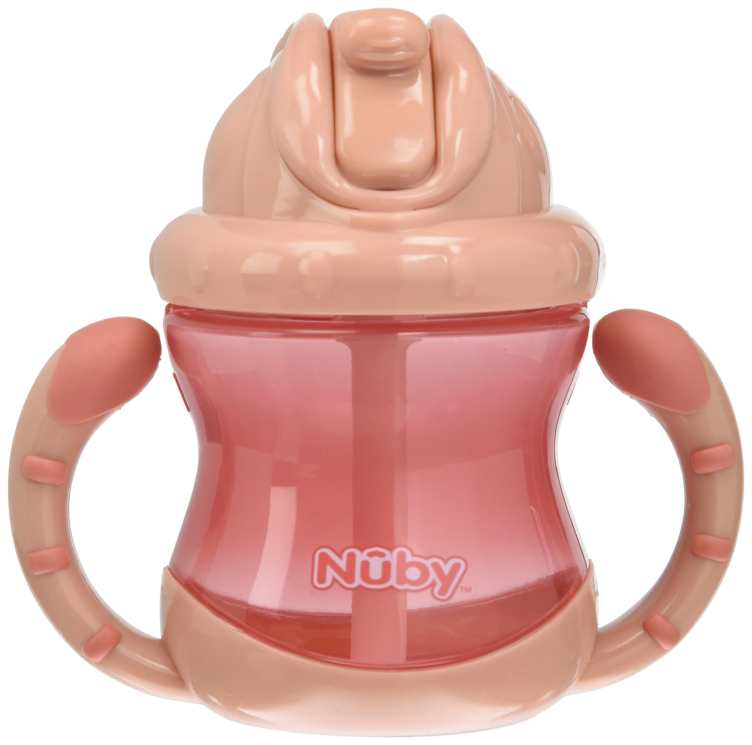 nuby-flip-it-tazza-con-cannuccia-antigoccia-in-silicone-con-manici-e-chiusura-cl image 4