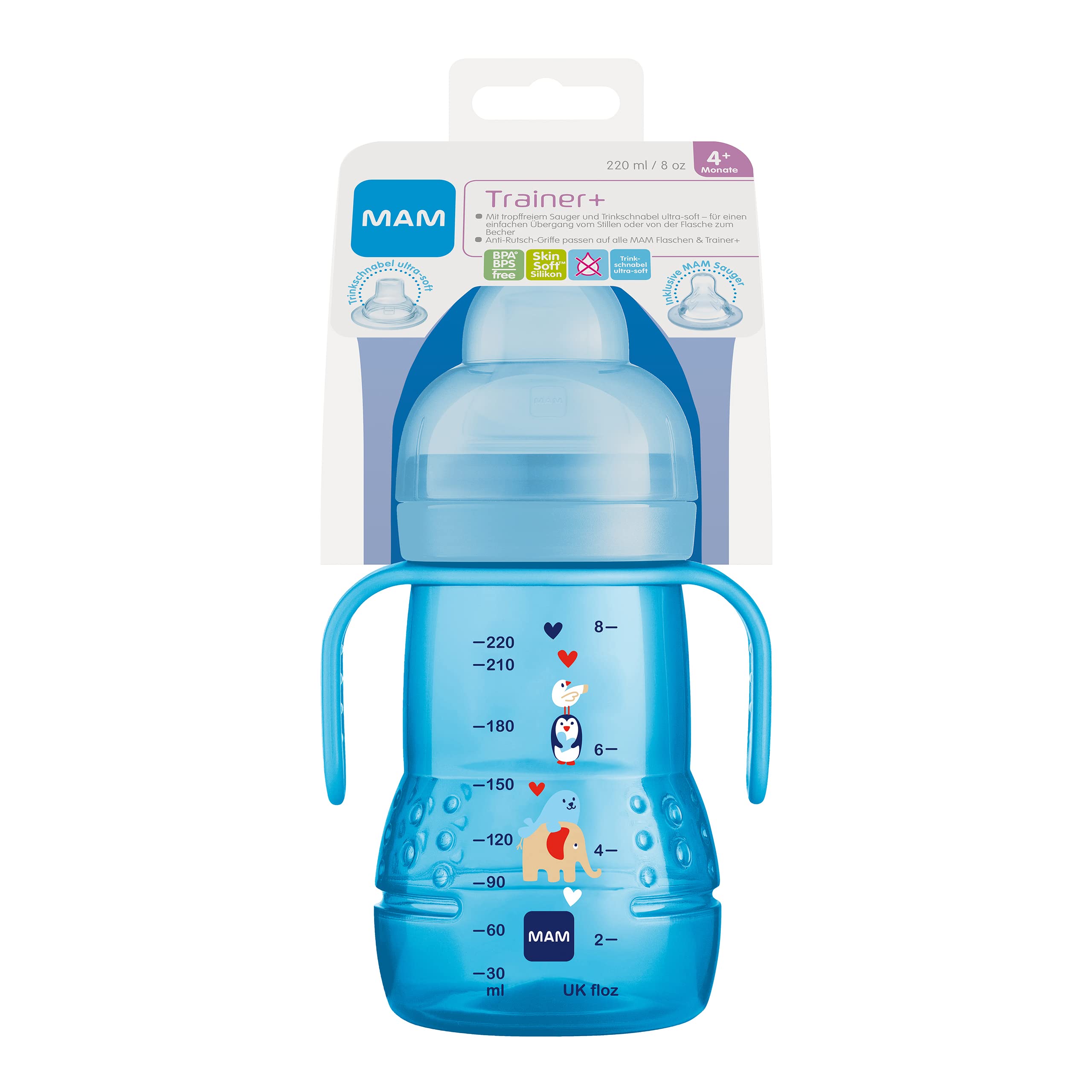mam-trainer-borraccia-imparare-a-bere-220-ml-tazza-4-mesi-2-in-1-con-tettarella- image 2