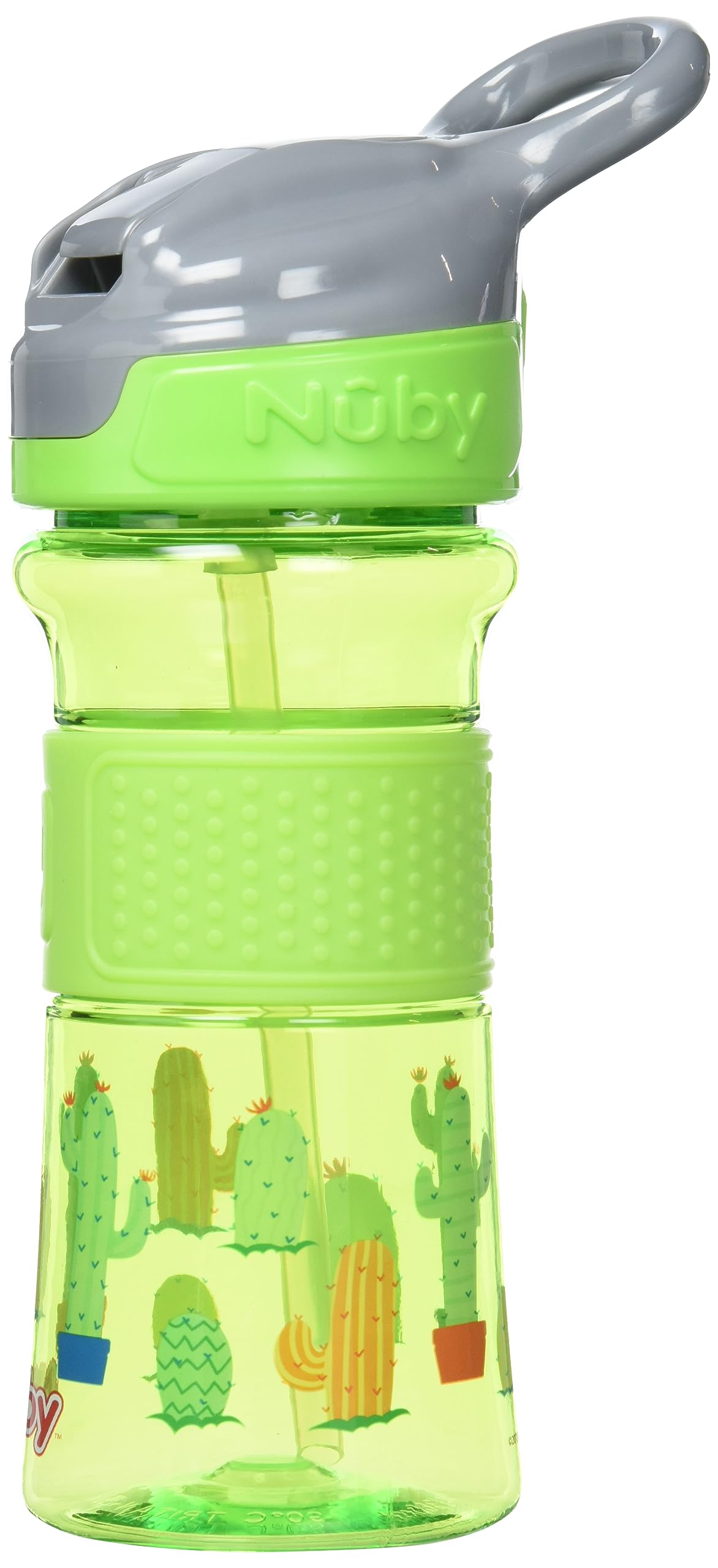 nuby-nv0414021blue-flip-it-borraccia-tritan-360-ml-con-beccuccio-in-silicone-mor image 2