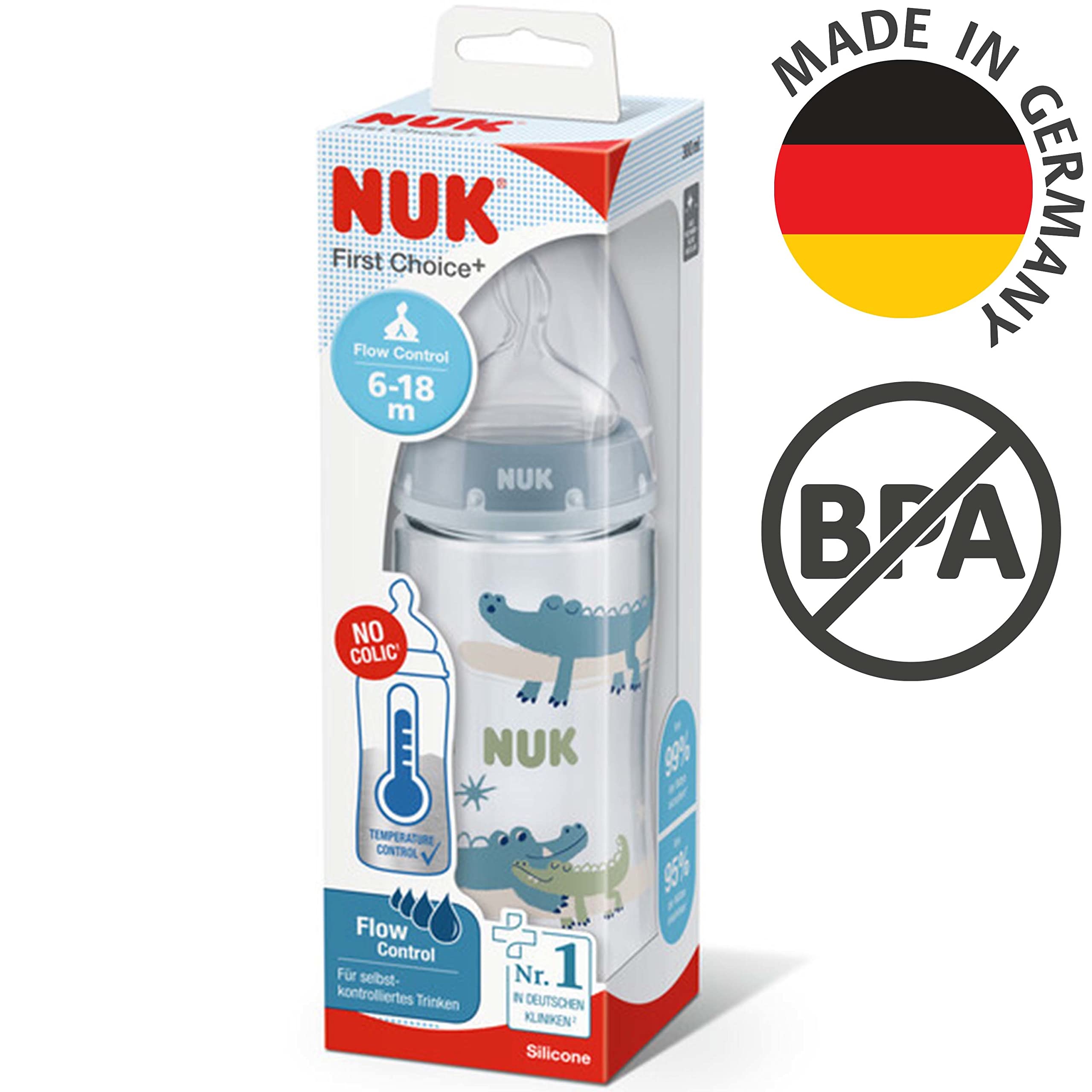 nuk-first-choice-biberon-300-ml-6-18-mesi-controllo-temperatura-flow-control-sfi image 7