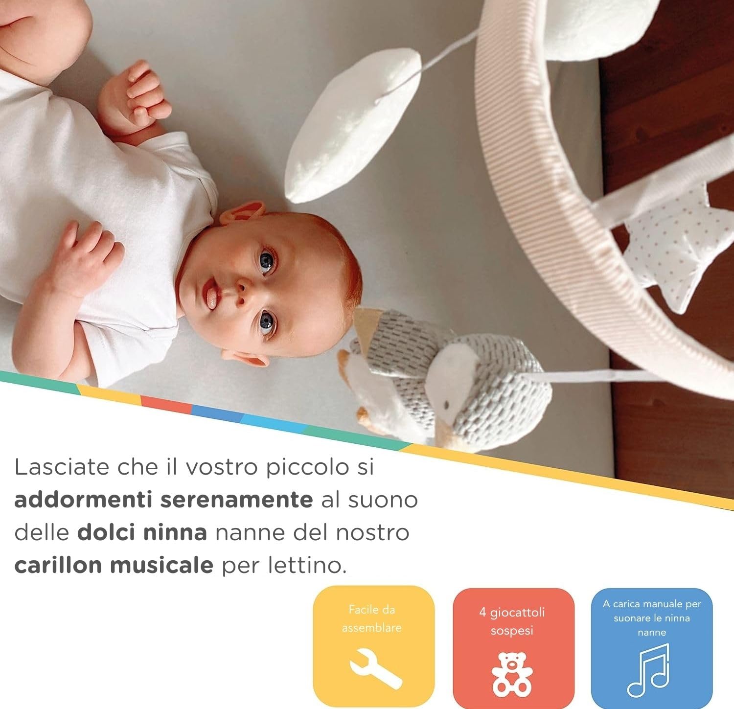 nuby-culla-mobile-musicale-per-neonati-penguin-con-braccio-regolabile-5-ninne-na image 2
