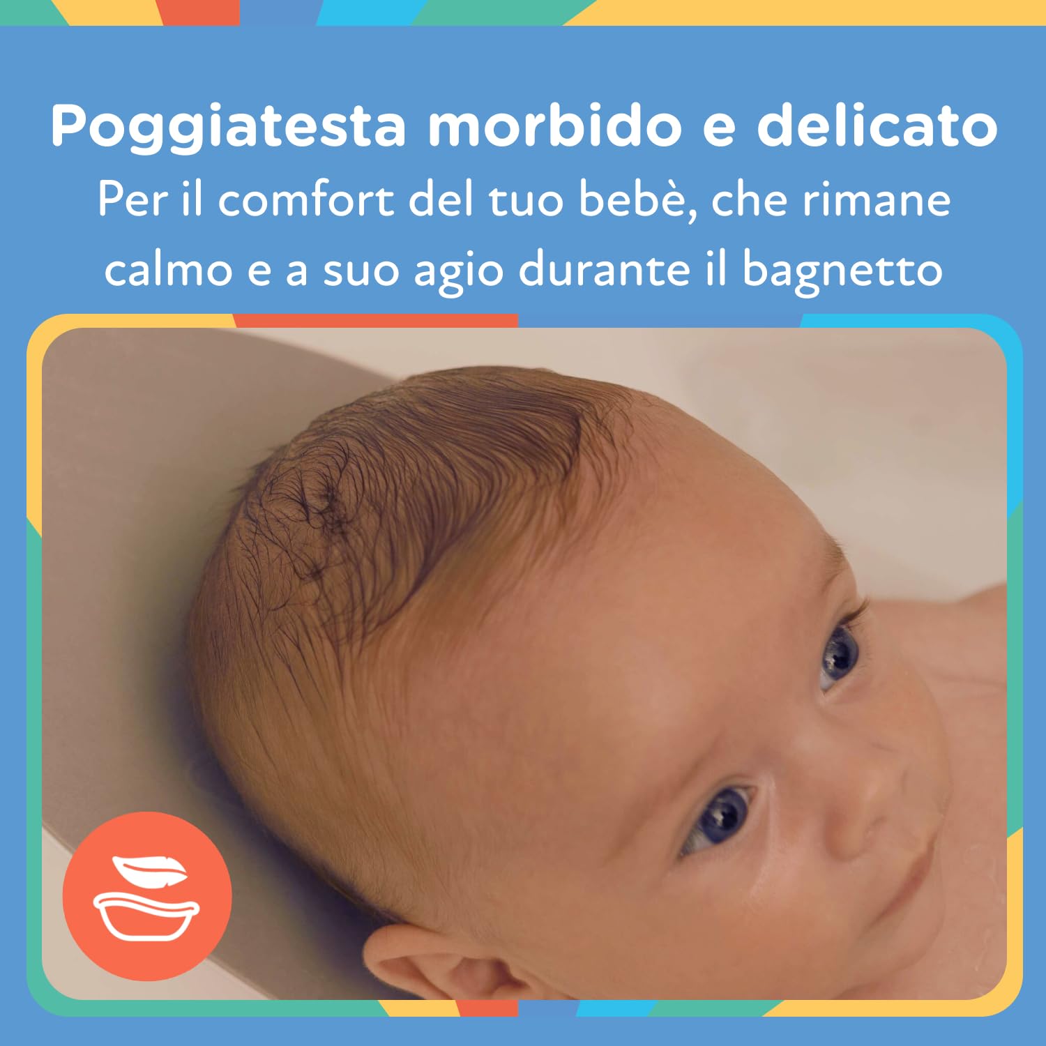 nuby-vaschetta-bagnetto-neonato-con-supporto-testa-e-base-antiscivolo-bianca-e-g image 8
