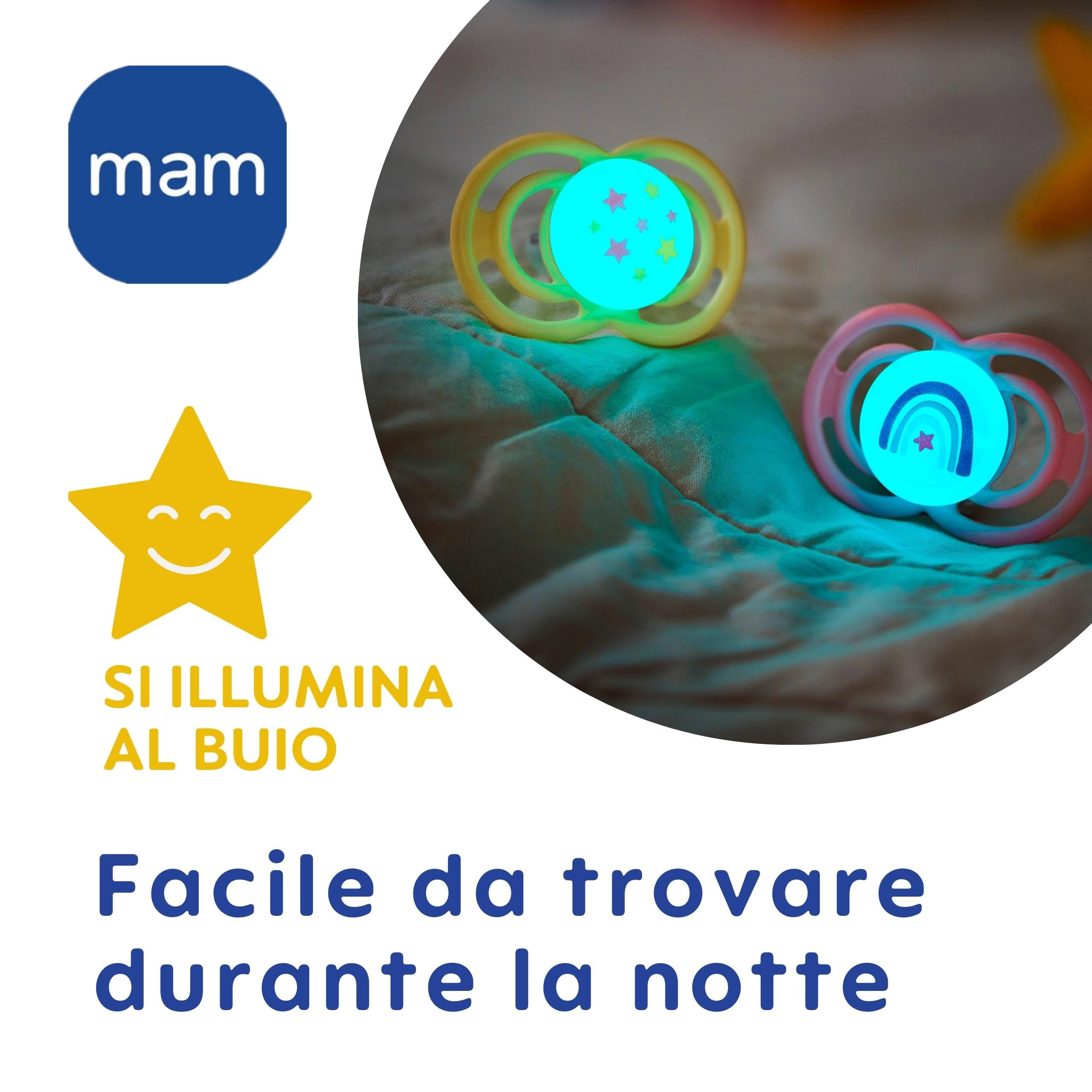 mam-perfect-night-ciuccio-luminoso-6-mesi-tettarella-in-silicone-skinsoft-blu-co image 6