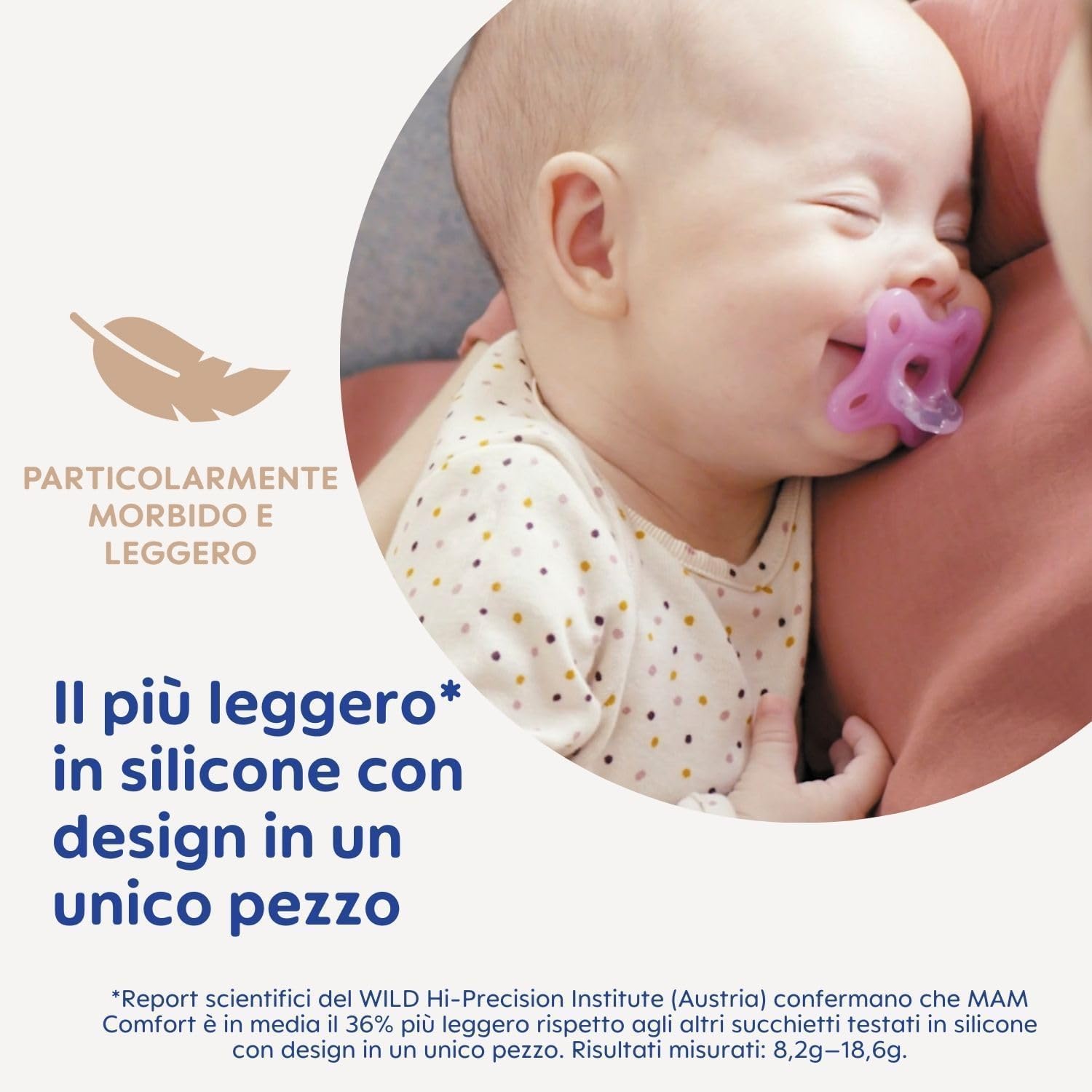 mam-comfort-succhietto-3-12-mesi-set-da-2-ciuccio-monopezzo-in-100-silicone-skin image 2