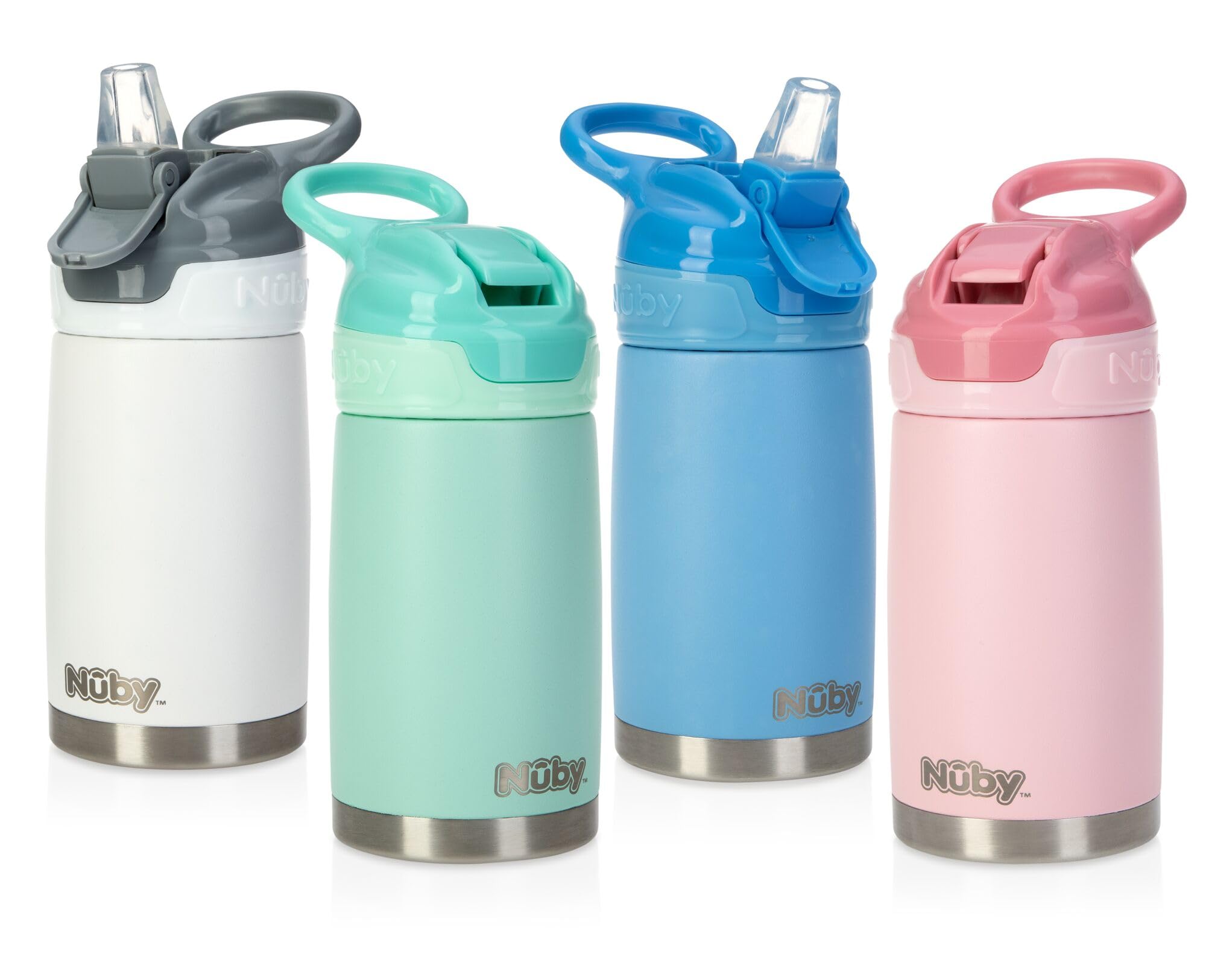 nuby-flip-it-reflex-borraccia-termica-in-acciaio-inox-antigoccia-300-ml-con-chiu image 7