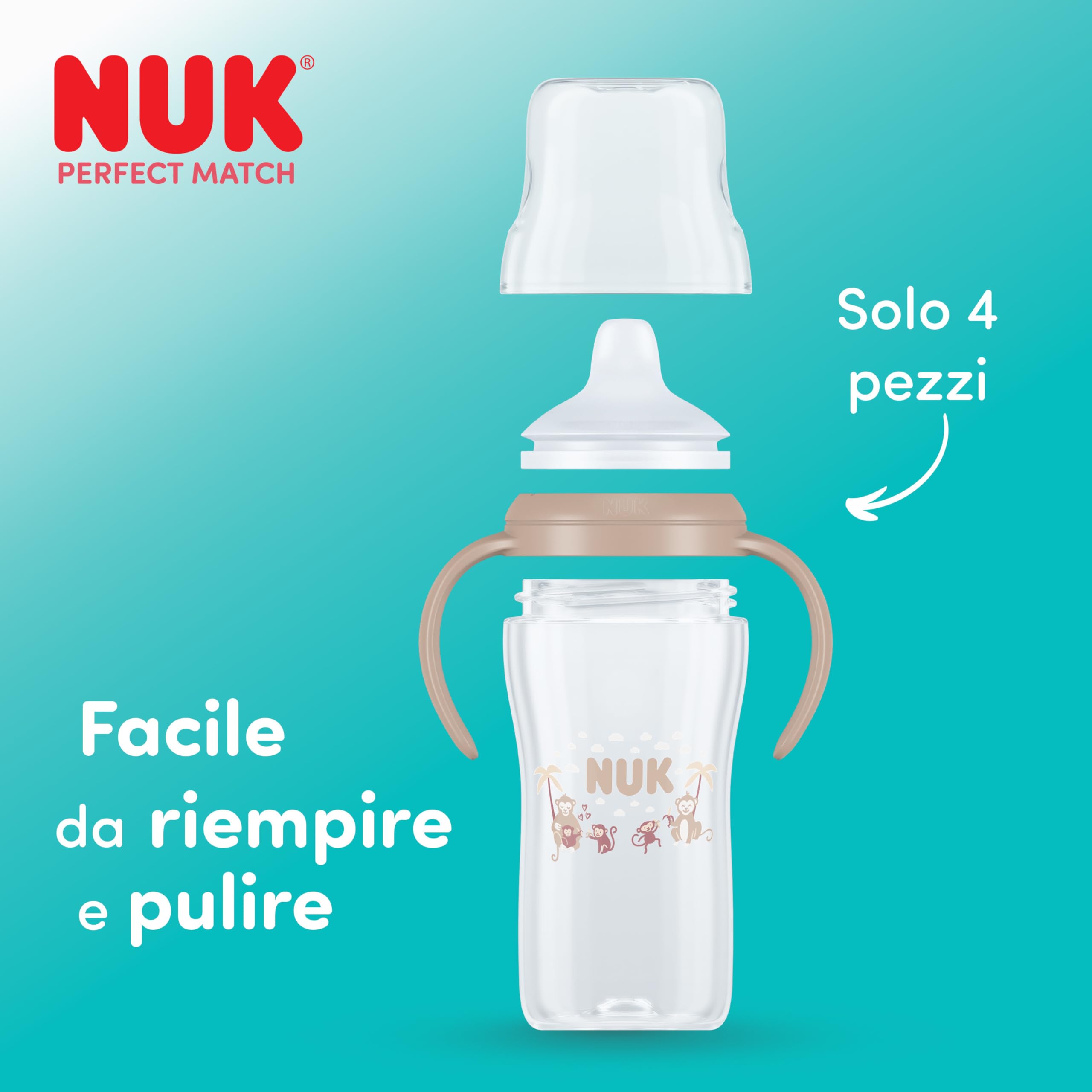 nuk-perfect-match-learner-biberon-tazza-con-cannuccia-260-ml-6-mesi-bicchiere-an image 7