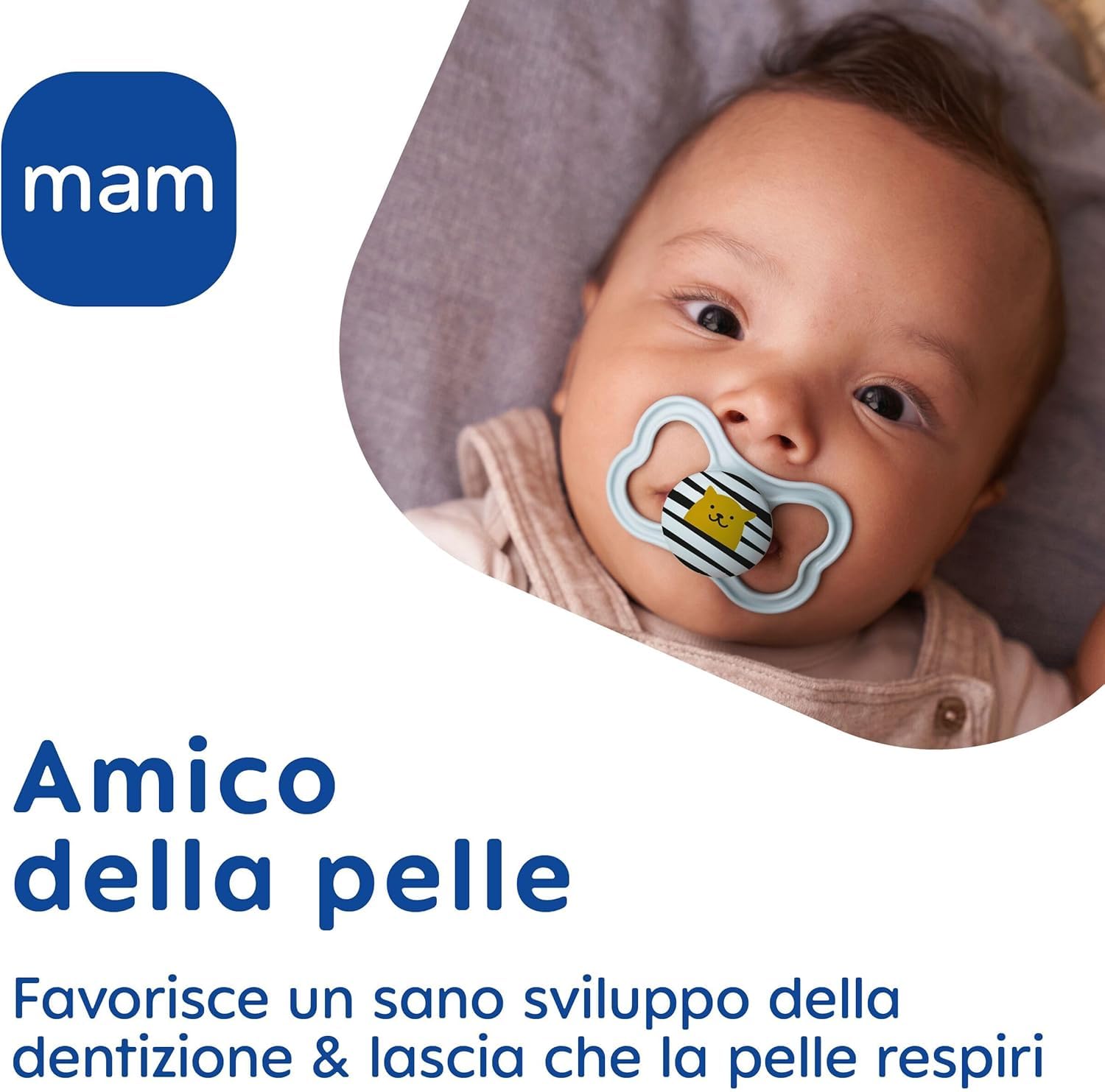 mam-air-succhietto-16-mesi-set-da-2-tettarella-silicone-skinsoft-per-pelli-sensi image 2