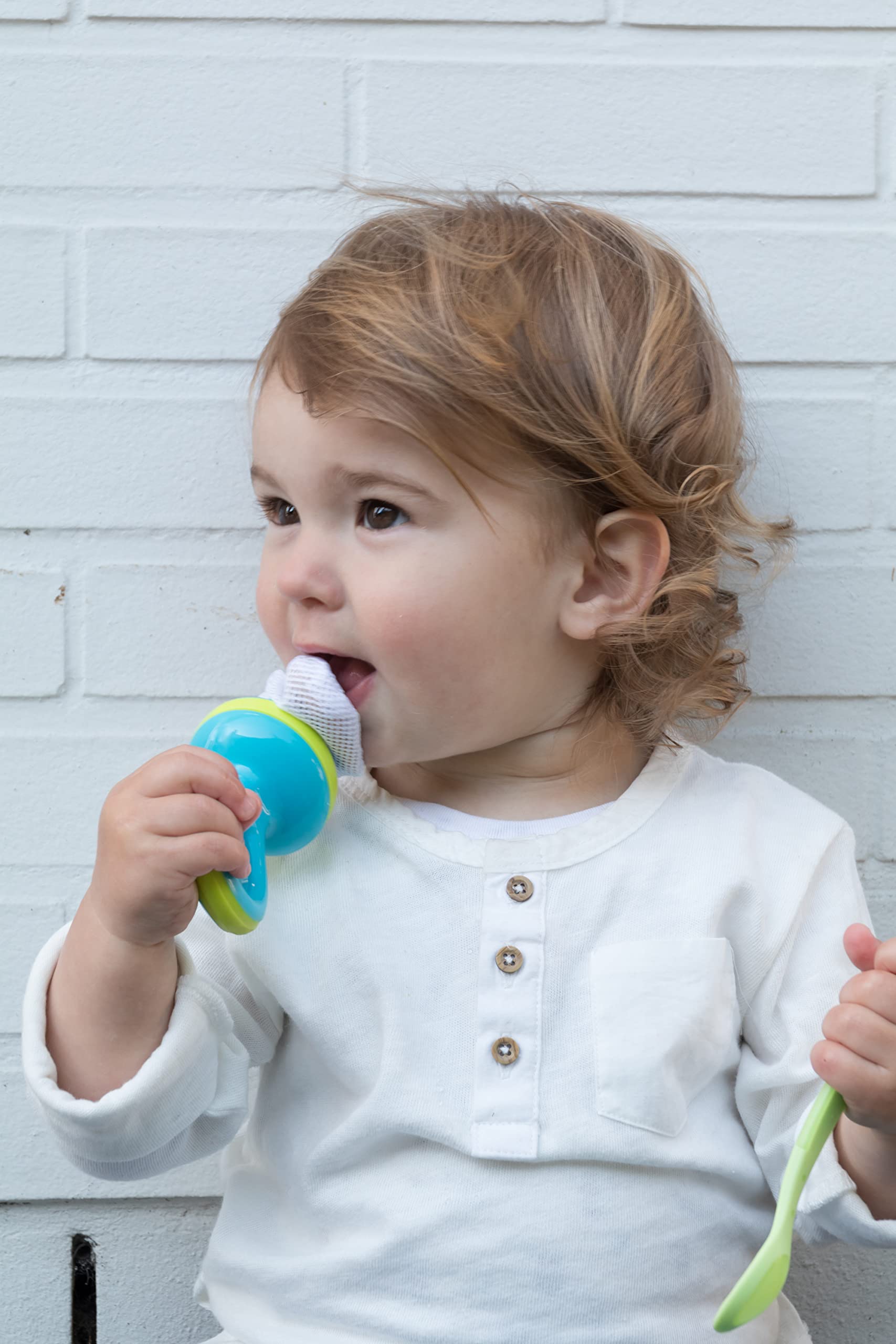 nuby-nibbler-slim-svezzamento-con-retina-e-cappuccio-aqua-6m-doppia-chiusura-di- image 6