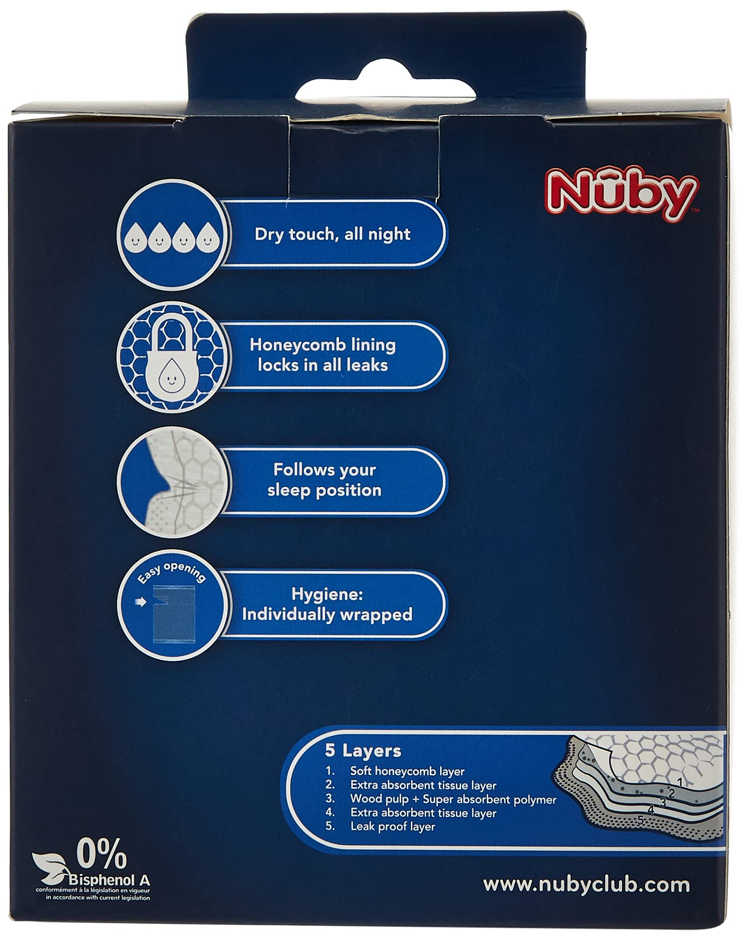 nuby-nv0107003-coppette-assorbilatte-ultrasottili-assorbimento-triplo-fino-a-100 image 5