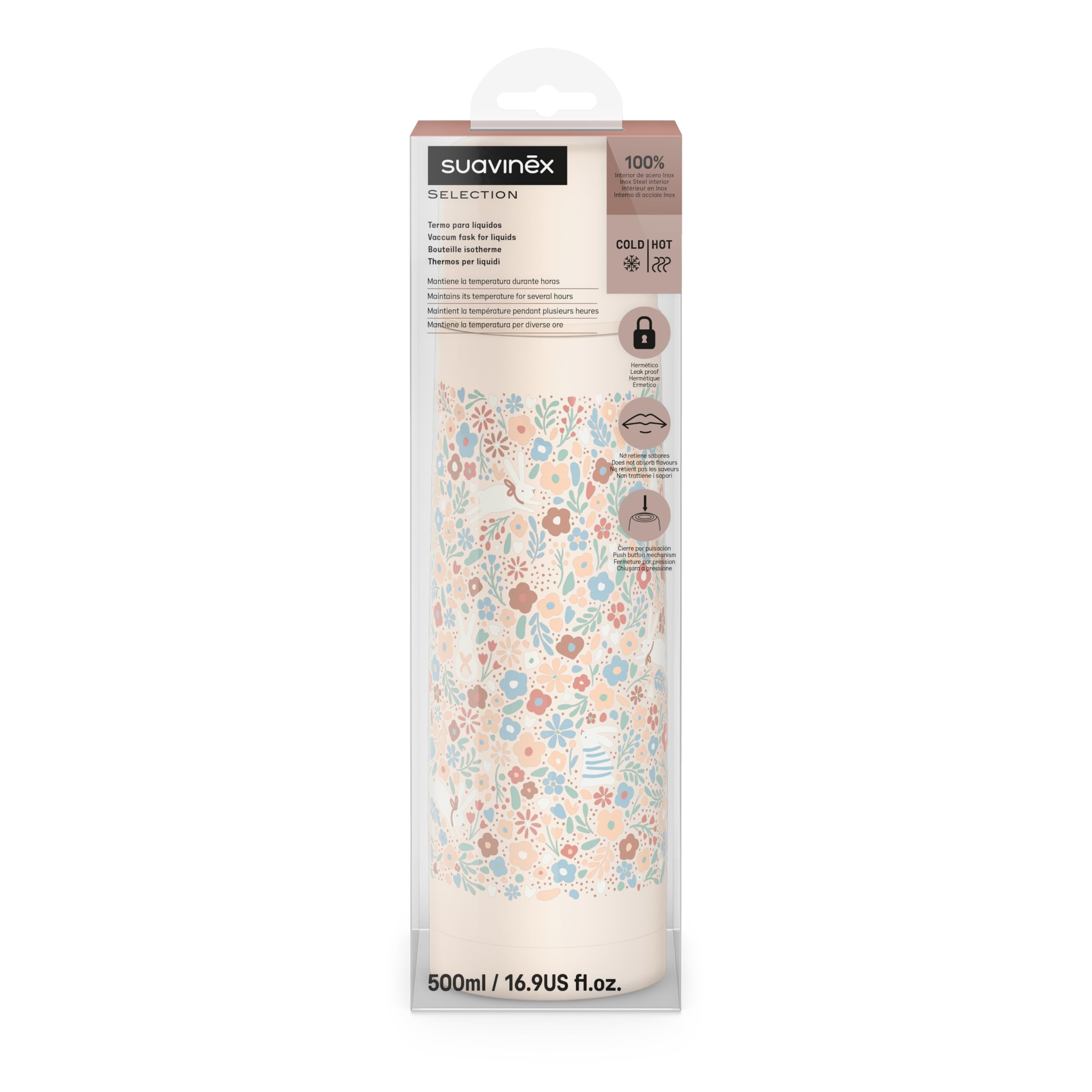 suavinex-thermos-liquido-per-neonato-500-ml-in-acciaio-inox-fiori-chiusura-ermet image 2