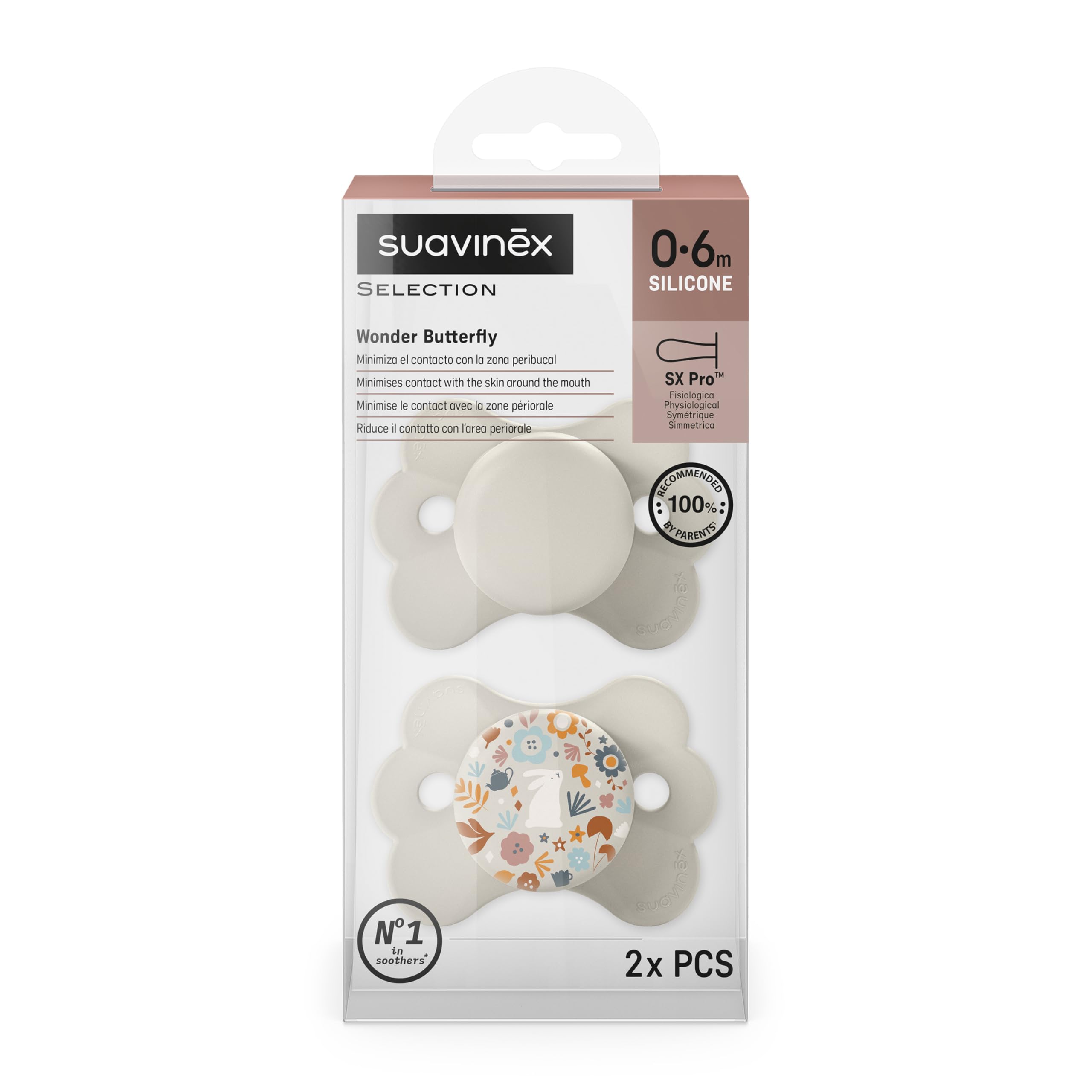 suavinex-sx-pro-ciucci-0-6-mesi-wonderland-beige-confezione-2-tettarella-fisiolo image 3