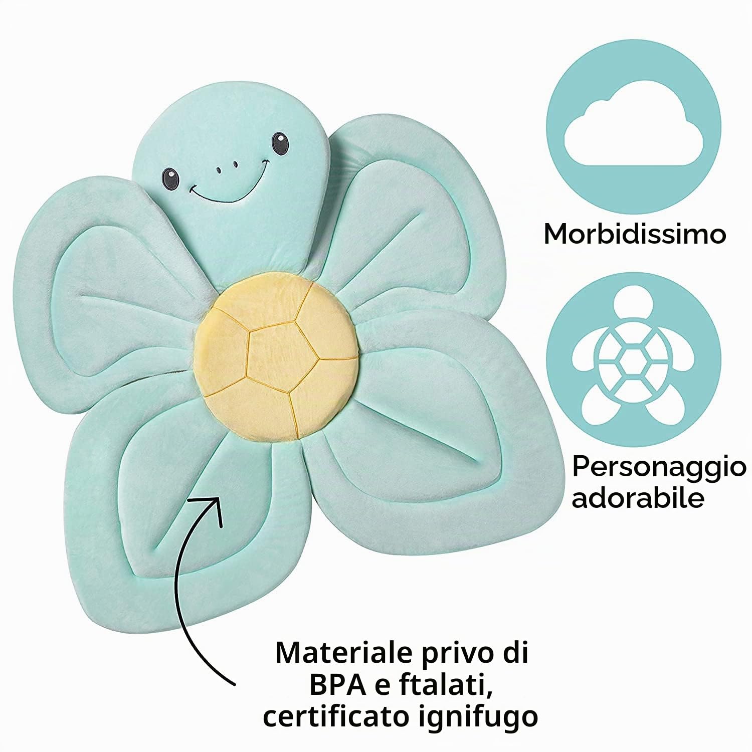 nuby-cuscino-da-bagno-tartaruga-morbido-supporto-bagnetto-per-vasca-o-lavandino- image 2