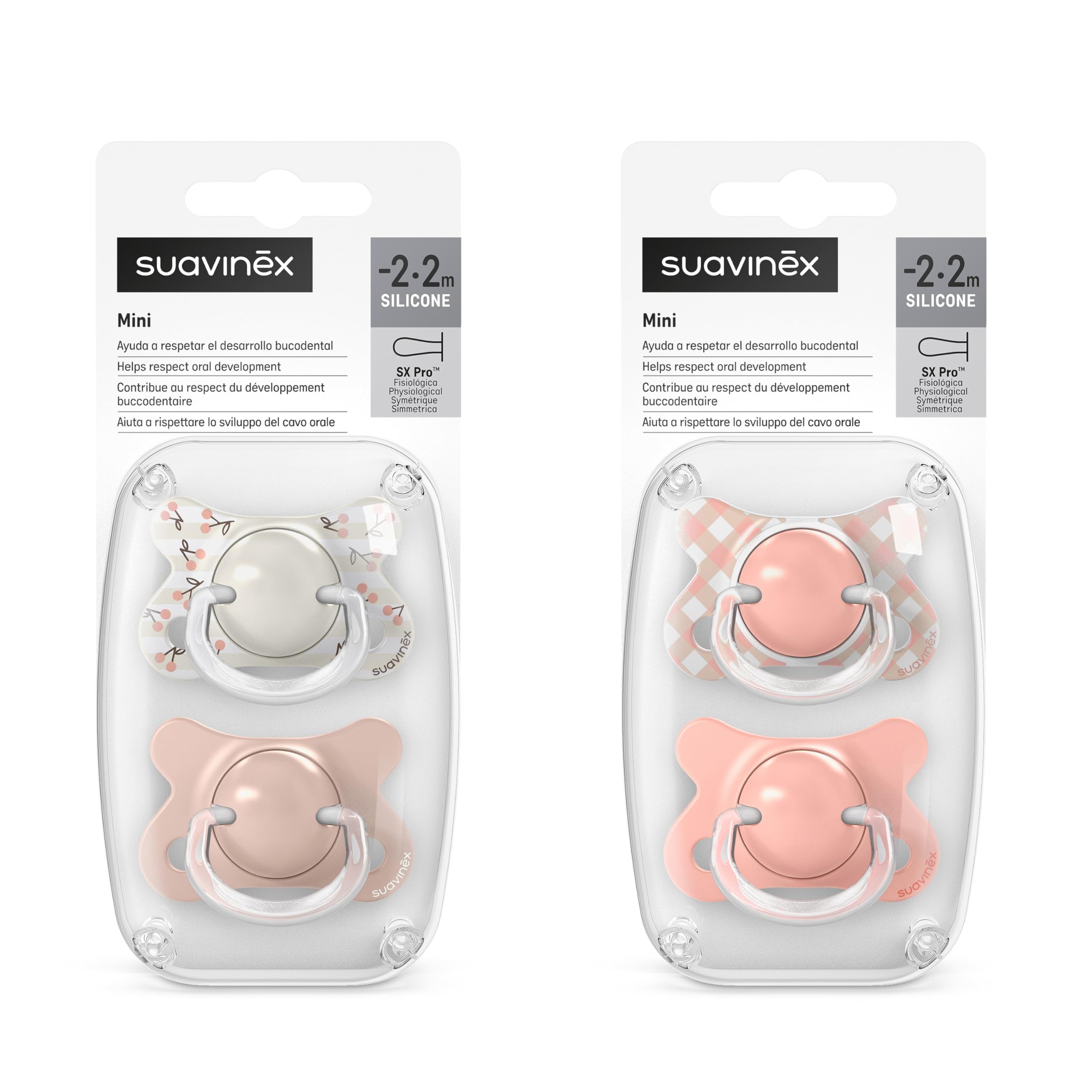 suavinex-4-ciucci-neonati-taglia-mini-0-2-mesi-con-tettarella-fisiologica-sx-pro image 3