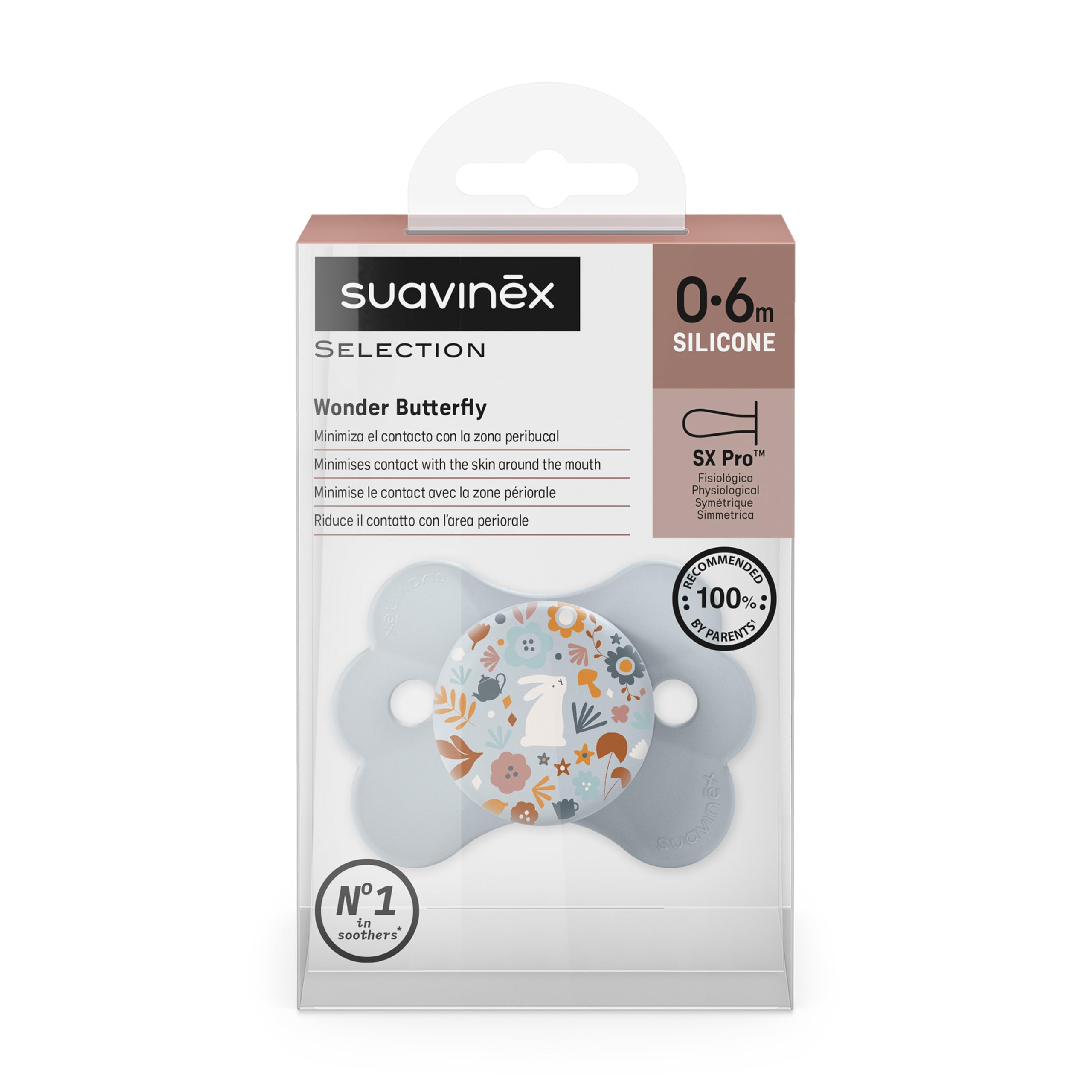 suavinex-wonderland-sx-pro-ciuccio-neonati-0-6-mesi-tettarella-silicone-simmetri image 3