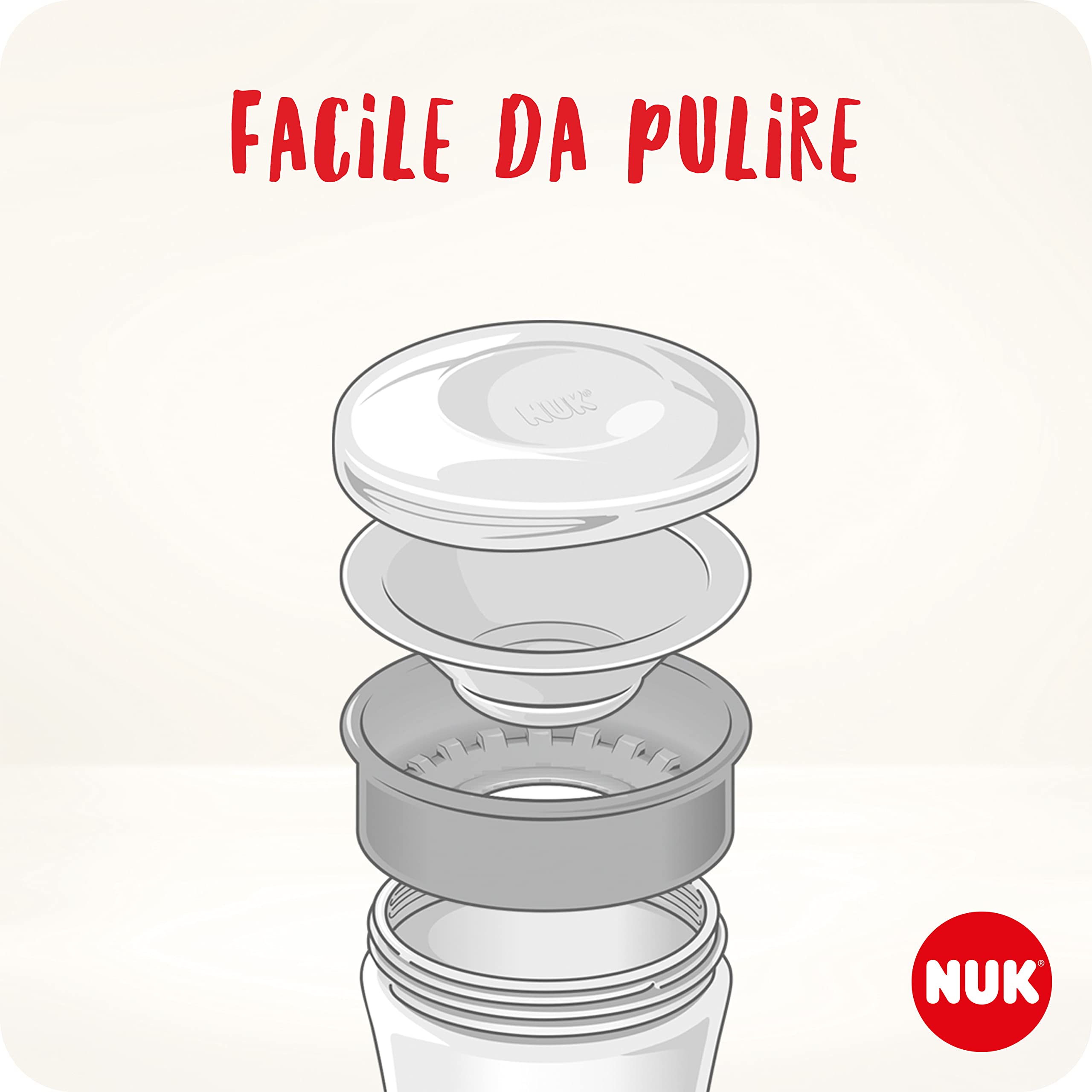 nuk-magic-cup-230-ml-bicchiere-antigoccia-a-bordo-360-8-mesi-senza-bpa-disney-to image 5