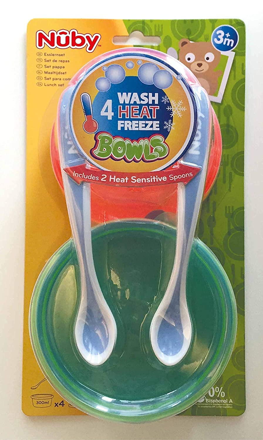 nuby-lunchset-set-pasto-completo-4-pots-300-ml-4-coperchi-2-cucchiai-termosensib image 5