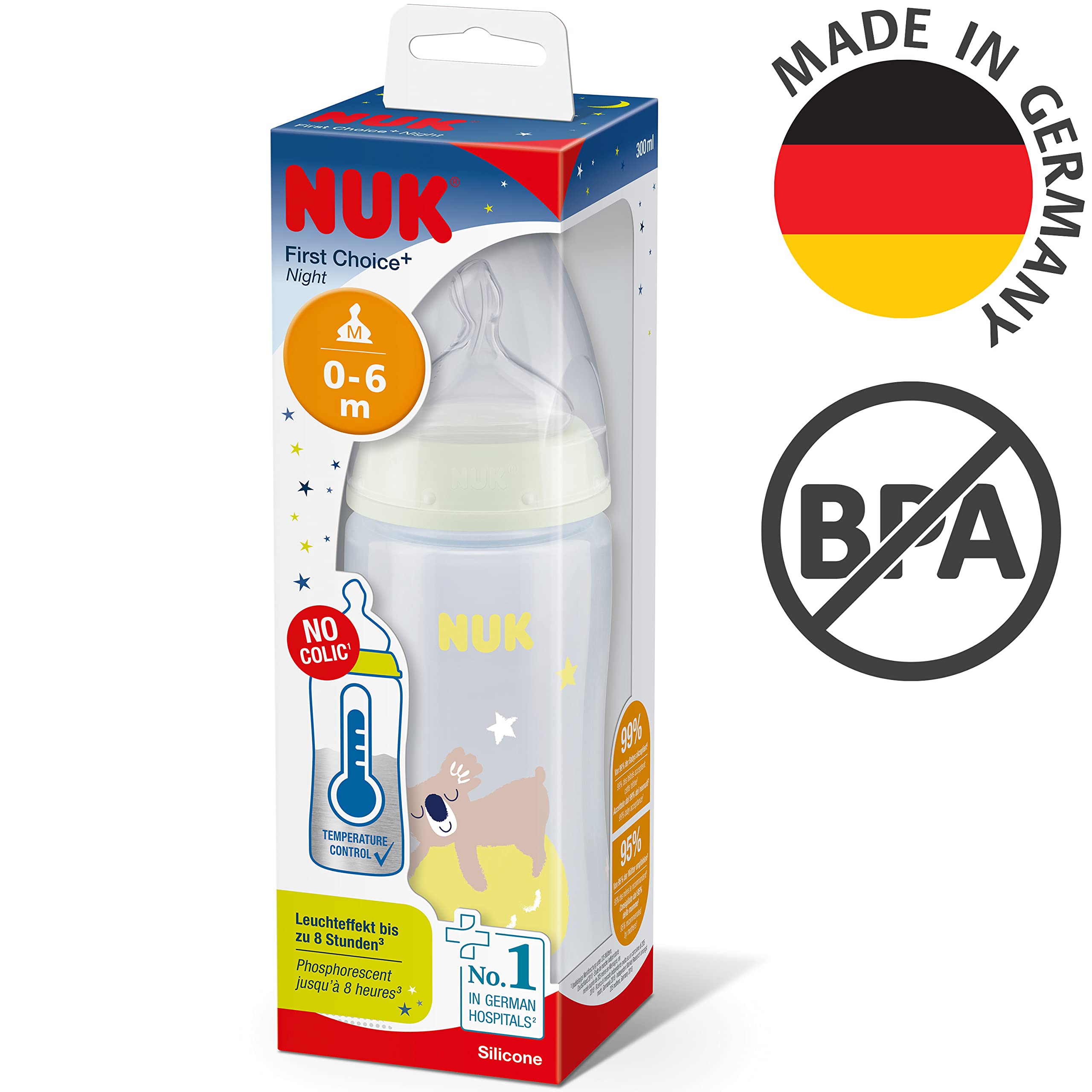nuk-first-choice-biberon-notturno-anti-colica-300-ml-0-6-mesi-si-illumina-al-bui image 7